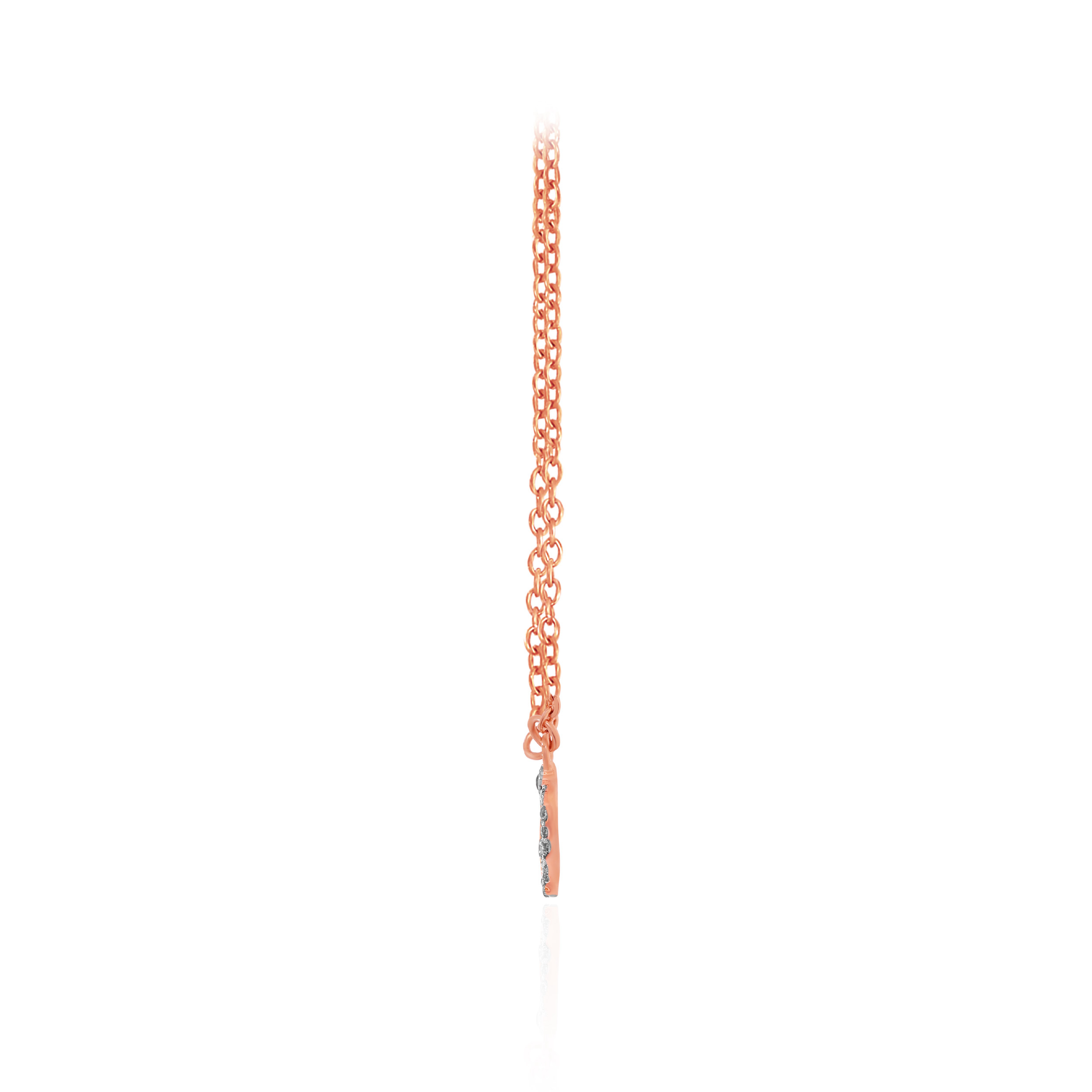 Rosé Flutter Gold Pendant - Senco Gold and Diamonds