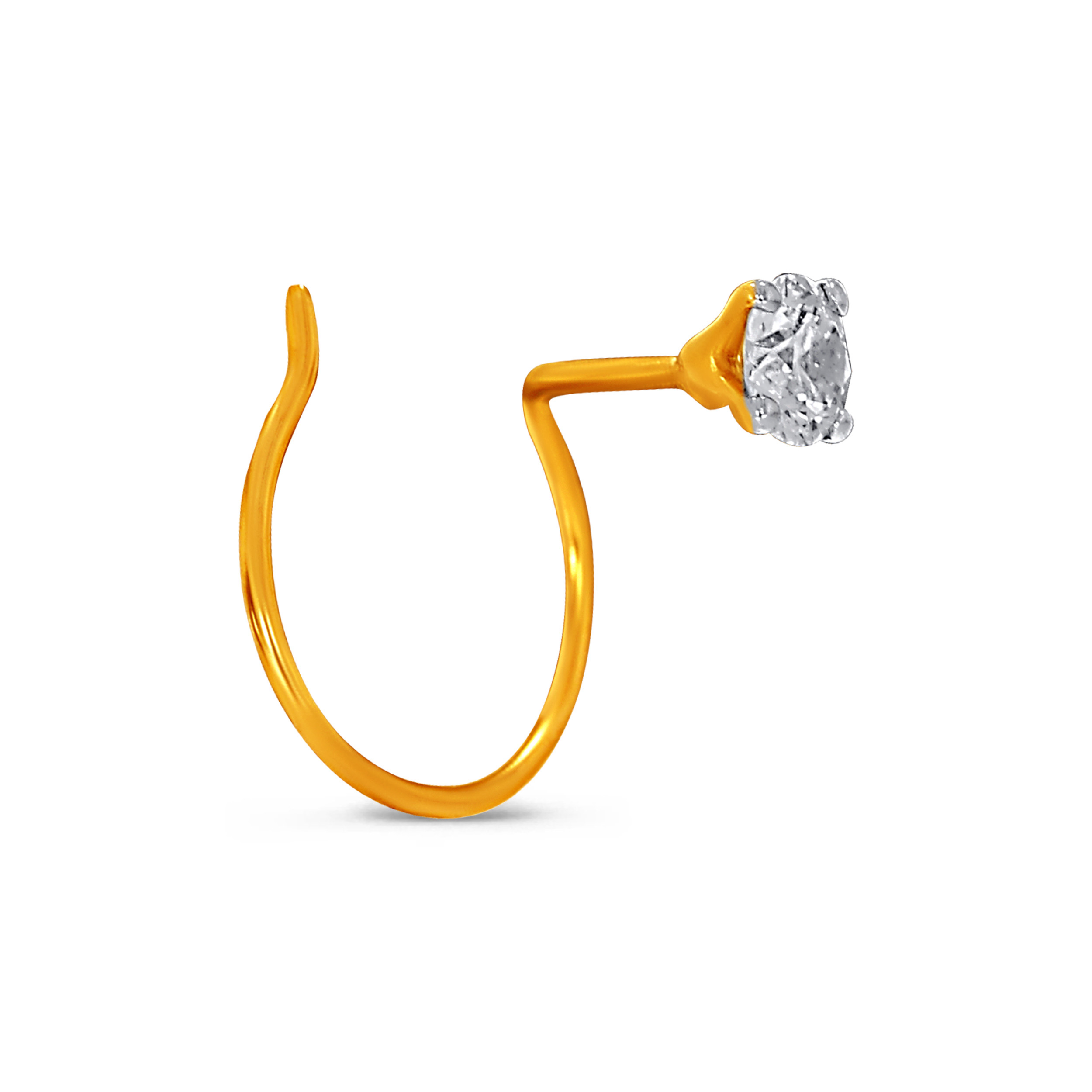 Stellar Dot Solitaire Diamond Nosepin - Senco Gold and Diamonds