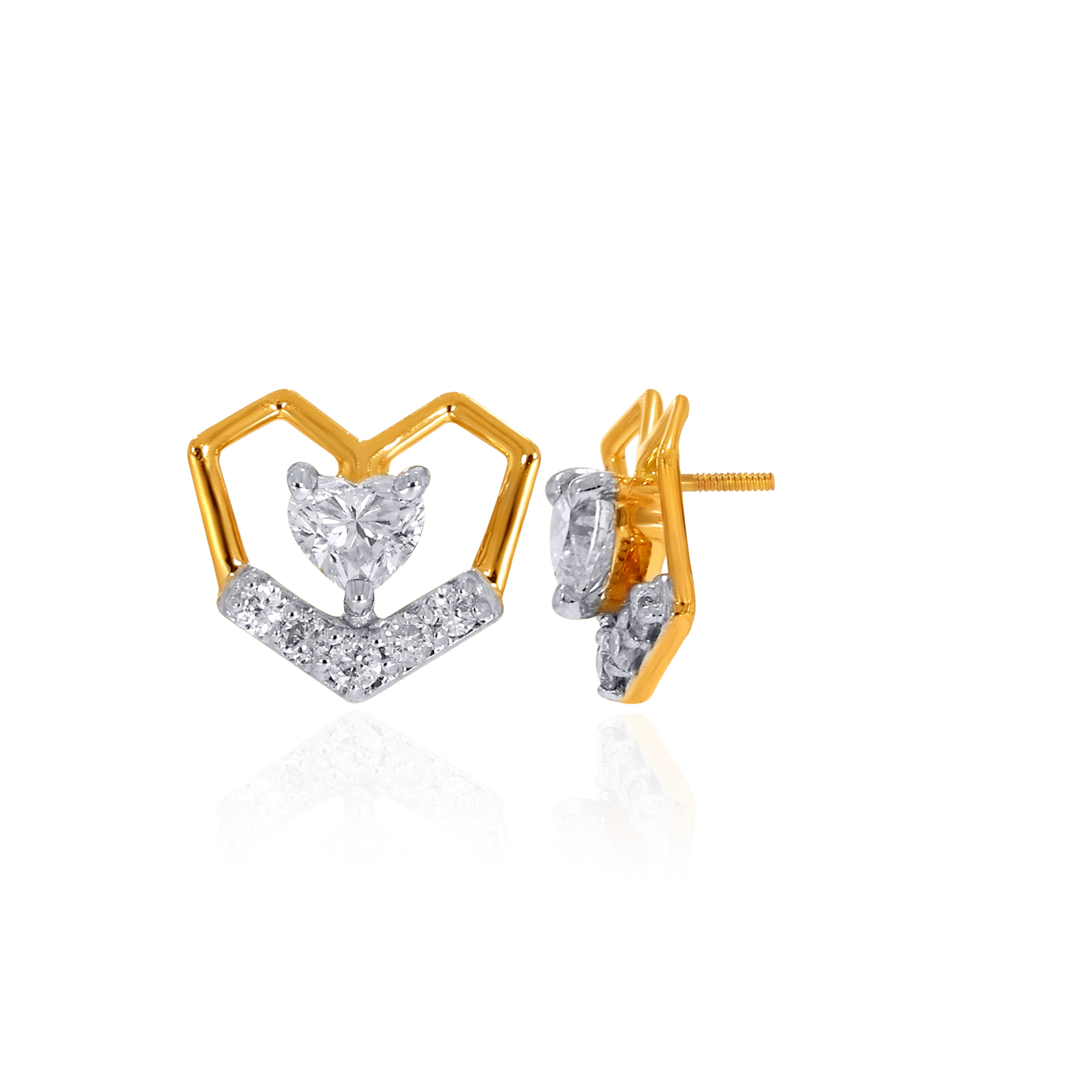 Eternal Embrace Diamond Studs - Senco Gold and Diamonds