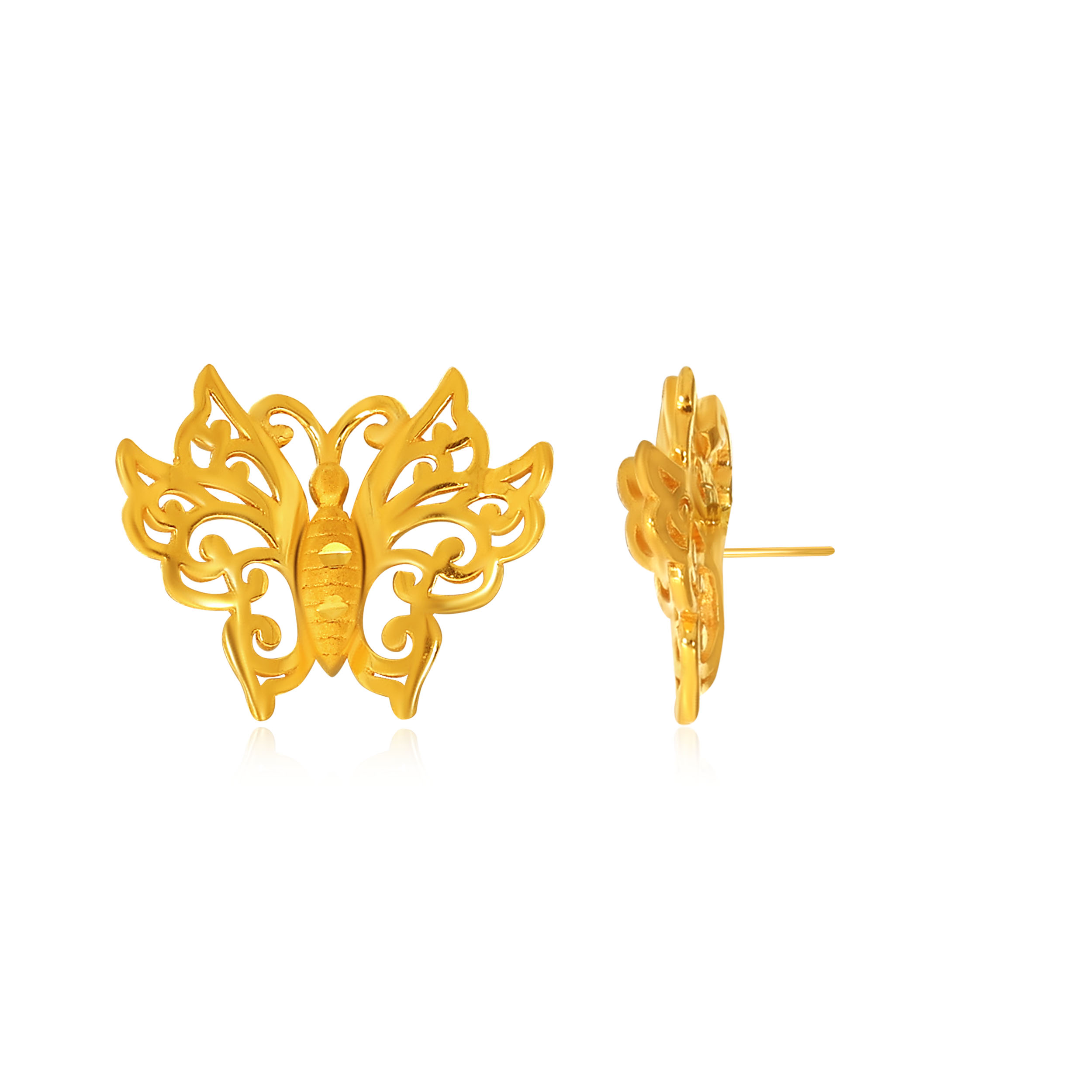 Freedom to Fly Gold Studs - Senco Gold and Diamonds