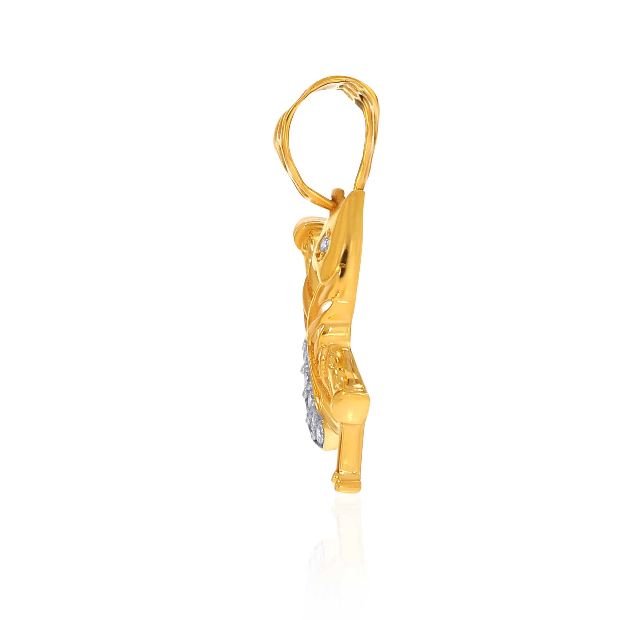 22K Yellow Gold Pendant-GPN-D000706343 - Senco Gold and Diamonds