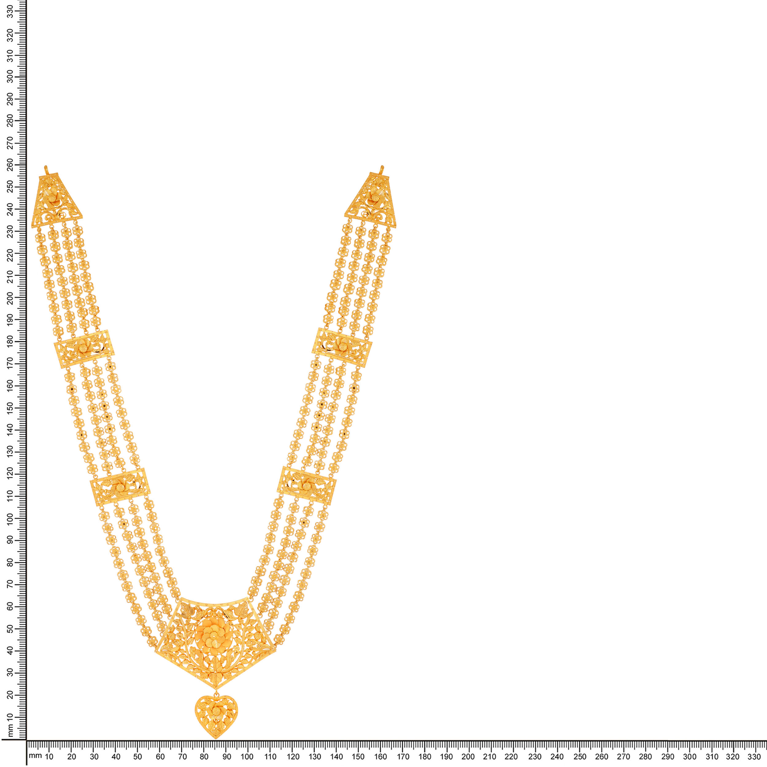 Elegant Adornment Gold Long Necklace - Senco Gold and Diamonds