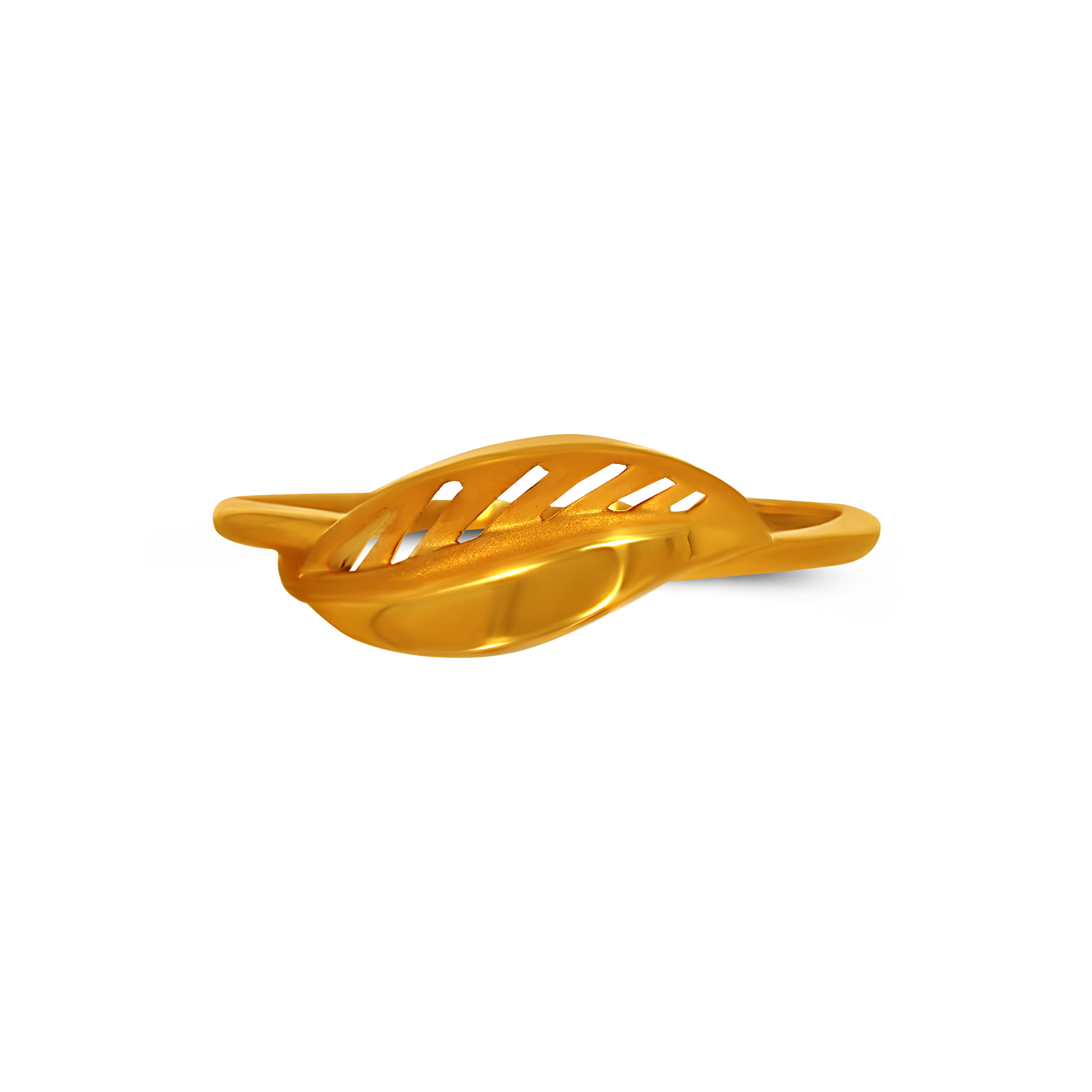 Flowing Leaf Gold Ring - Senco Gold and Diamonds