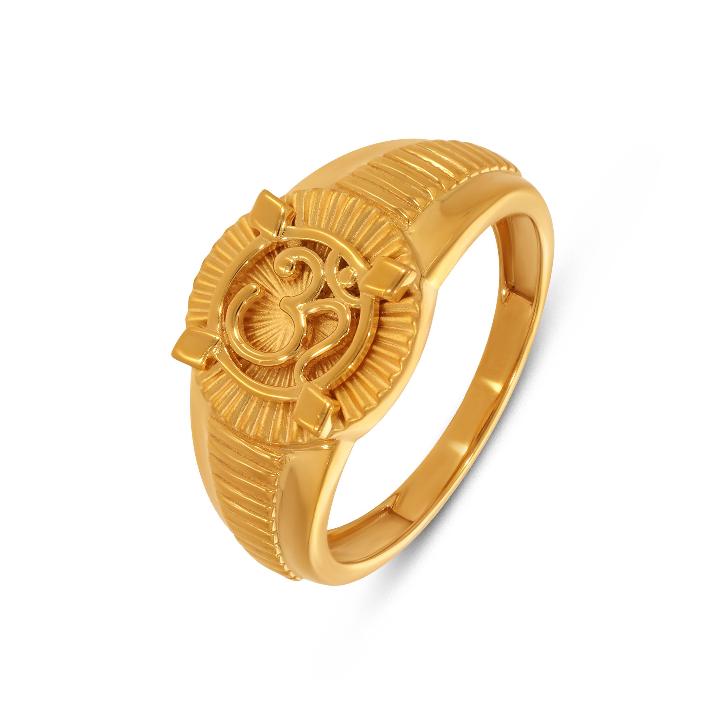 Sacred Symbol Men’s Gold Ring