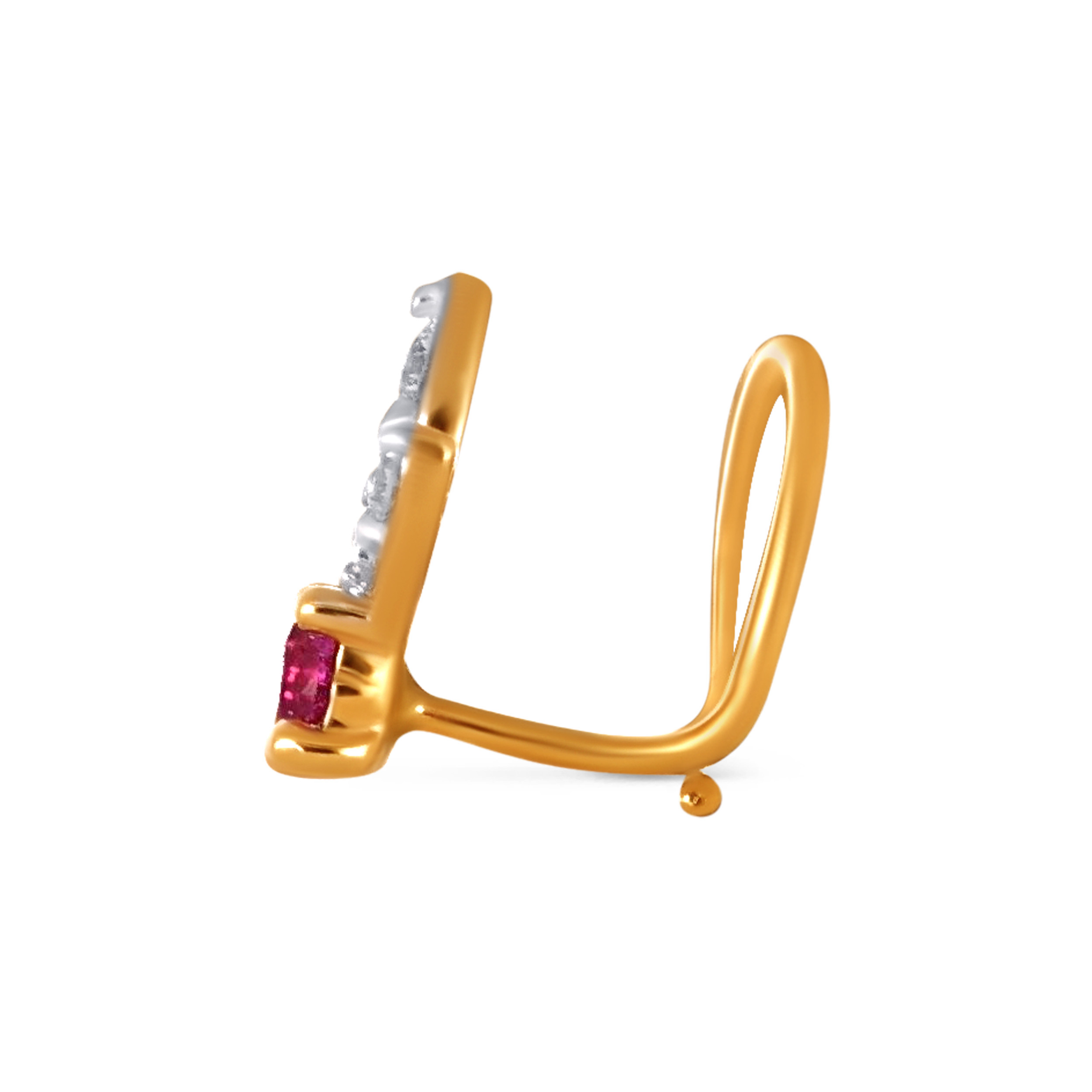 Rosé Ivy Diamond Nose Pin - Senco Gold and Diamonds