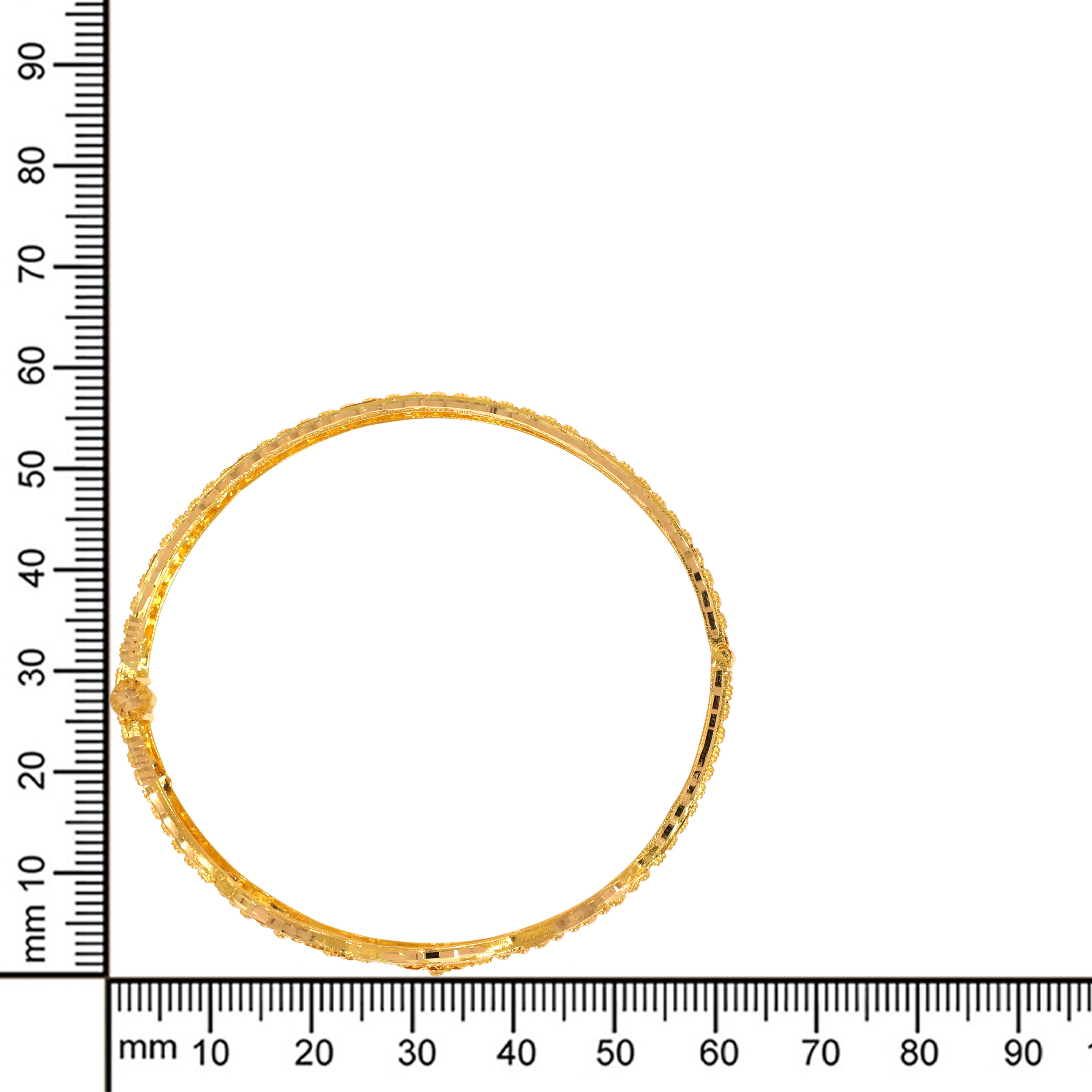 Radiant Mandala Gold Chur Bangle - Senco Gold and Diamonds