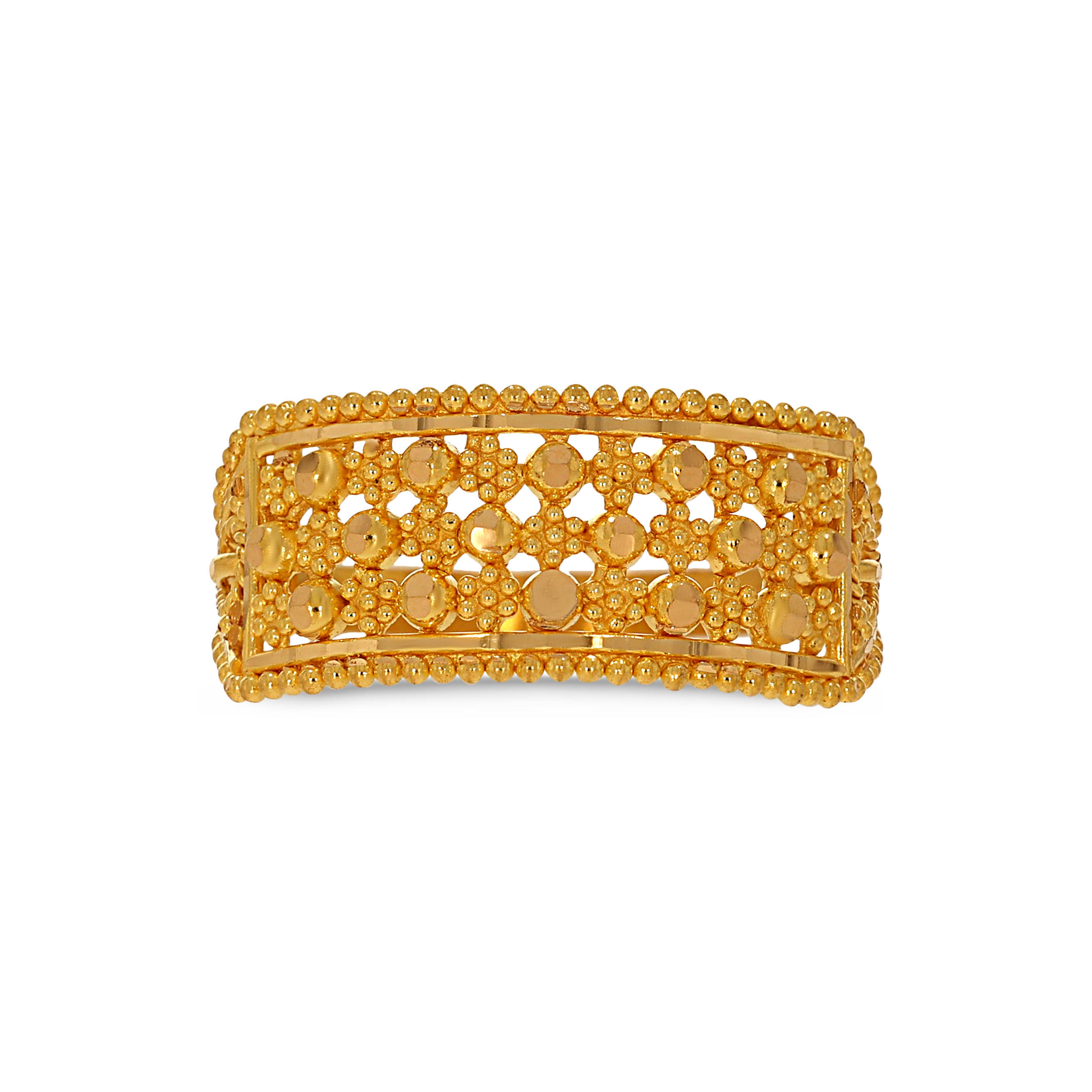 Classic Ballwork Gold Ring - Senco Gold and Diamonds