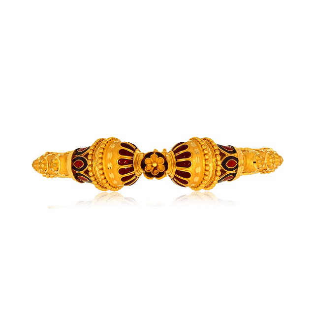 Rajkot Art Gold Mukh Bangle - Senco Gold and Diamonds