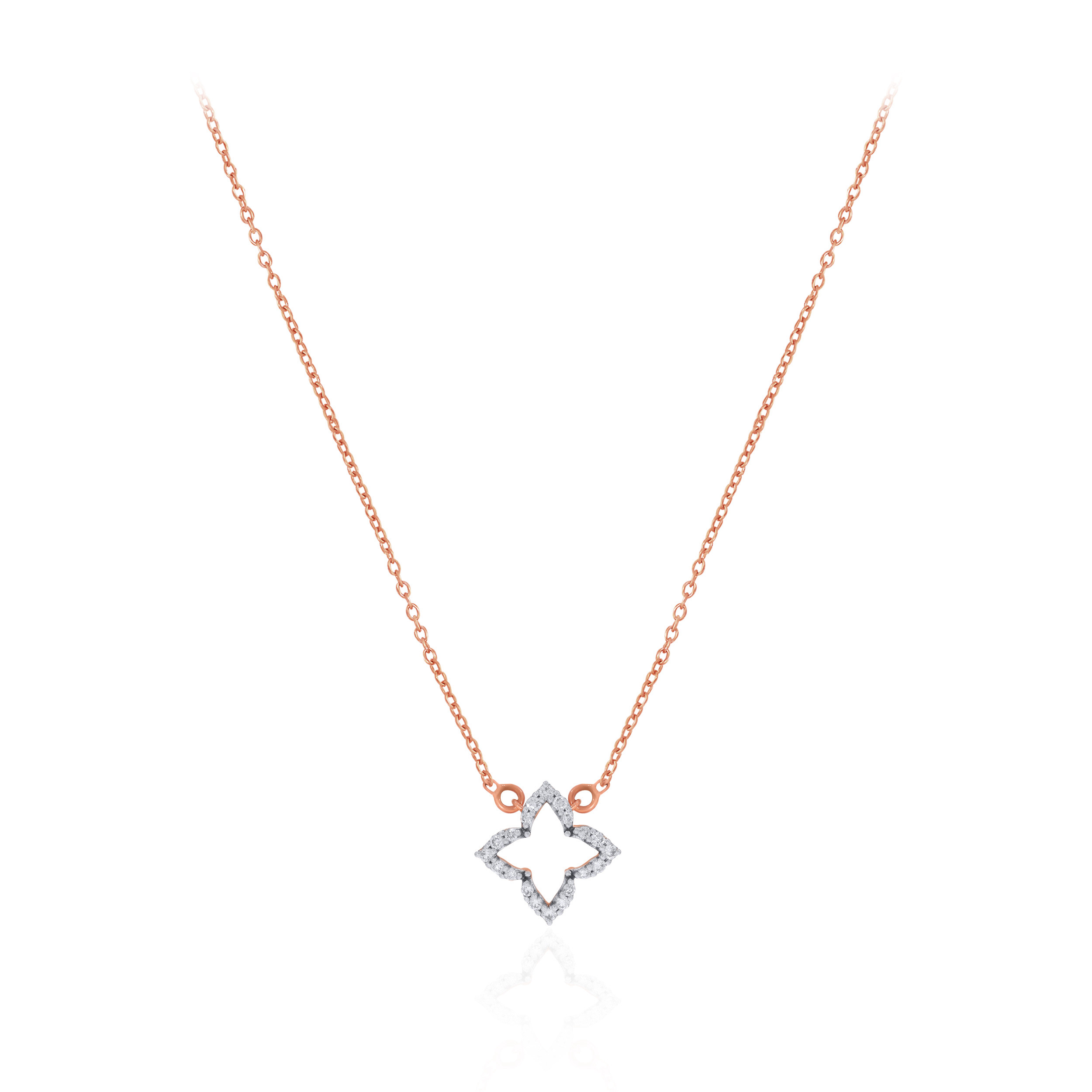 Ember Bloom Diamond Chain Pendant - Senco Gold and Diamonds