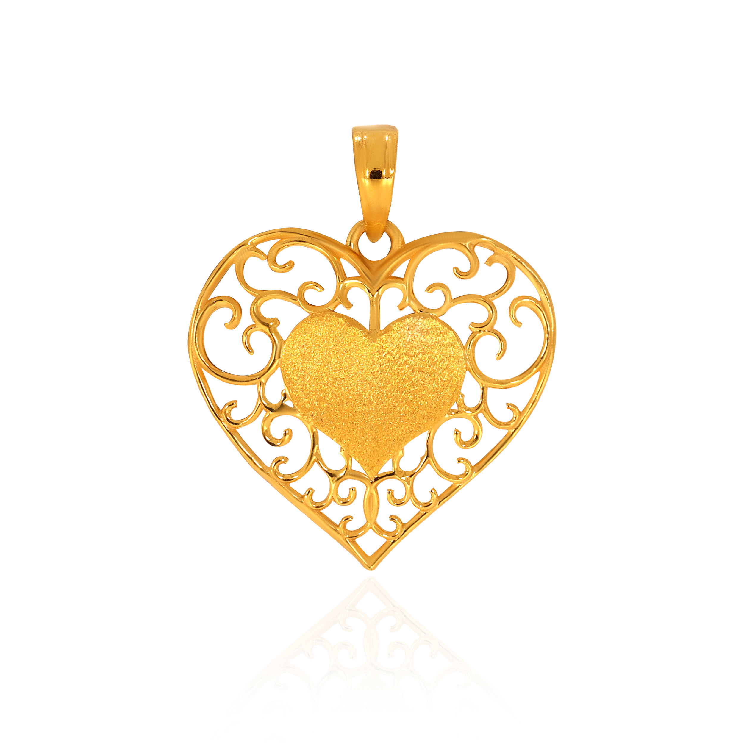 22K Yellow Gold Pendant-GPN-D000748036 - Senco Gold and Diamonds