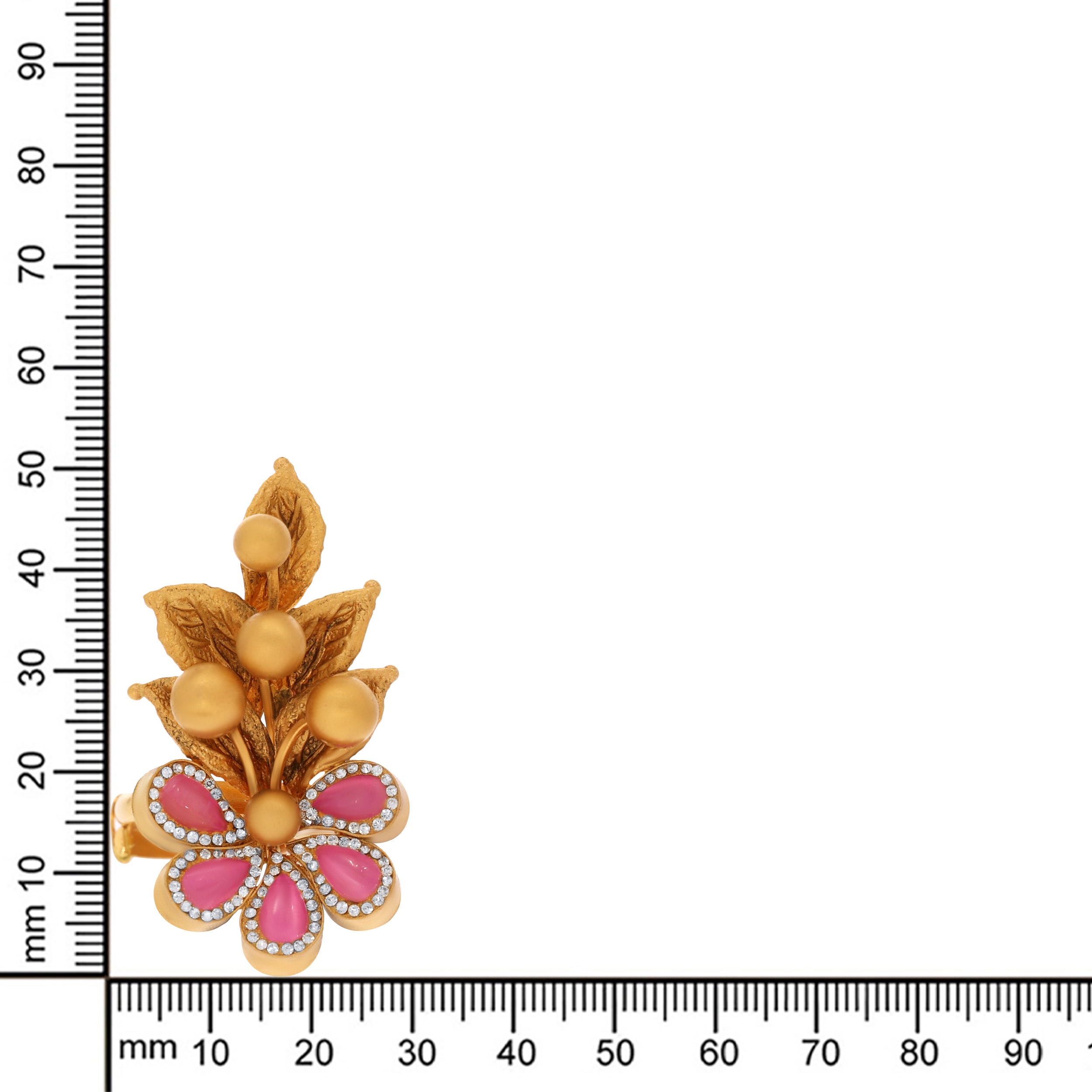 22K Yellow Gold Kundan Ring-GLR-D000765132 - Senco Gold and Diamonds