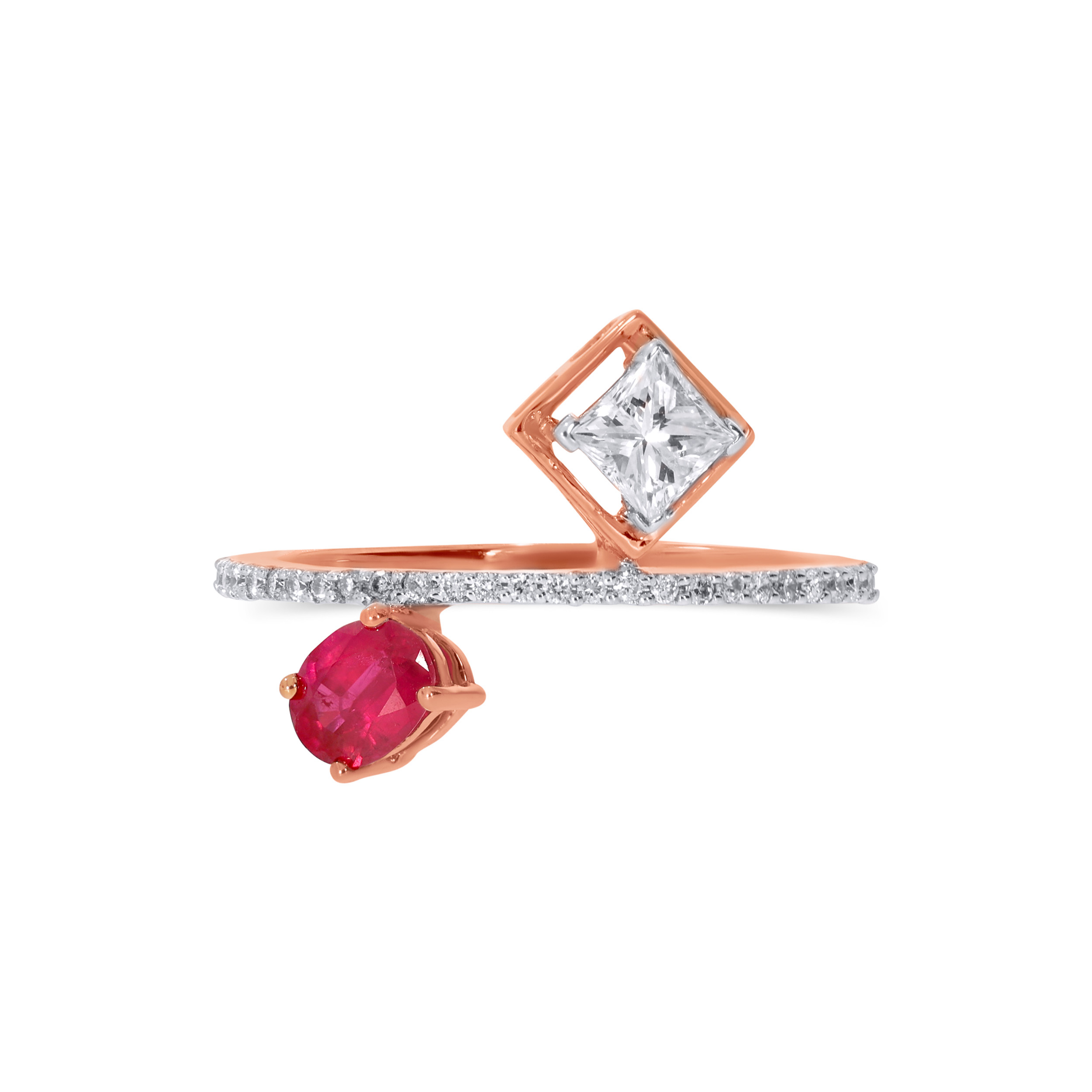 Crimson Curve Diamond Ring - Senco Gold and Diamonds