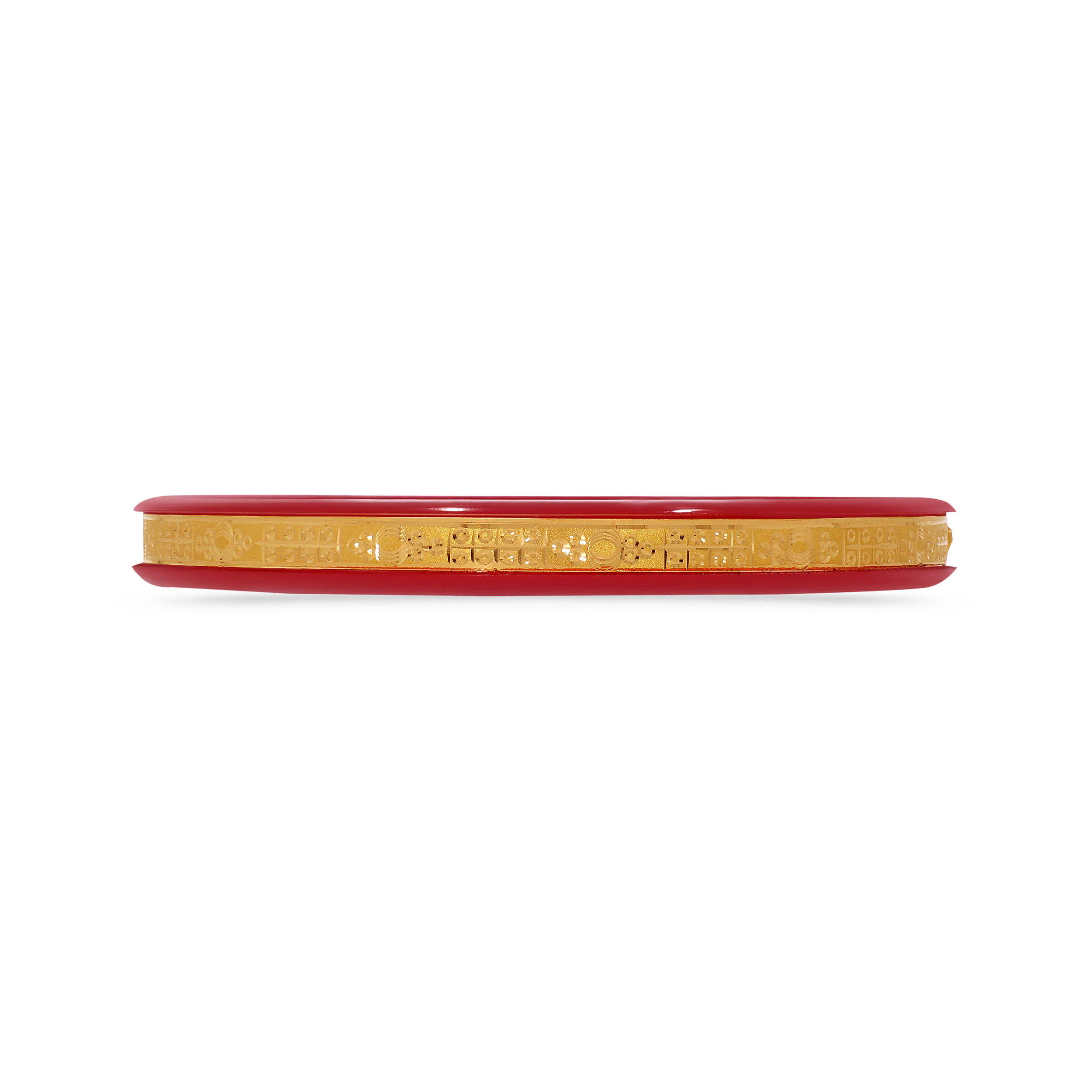Harmonious Marital Heritage Channel Gold Pola Bangle_old - Senco Gold and Diamonds