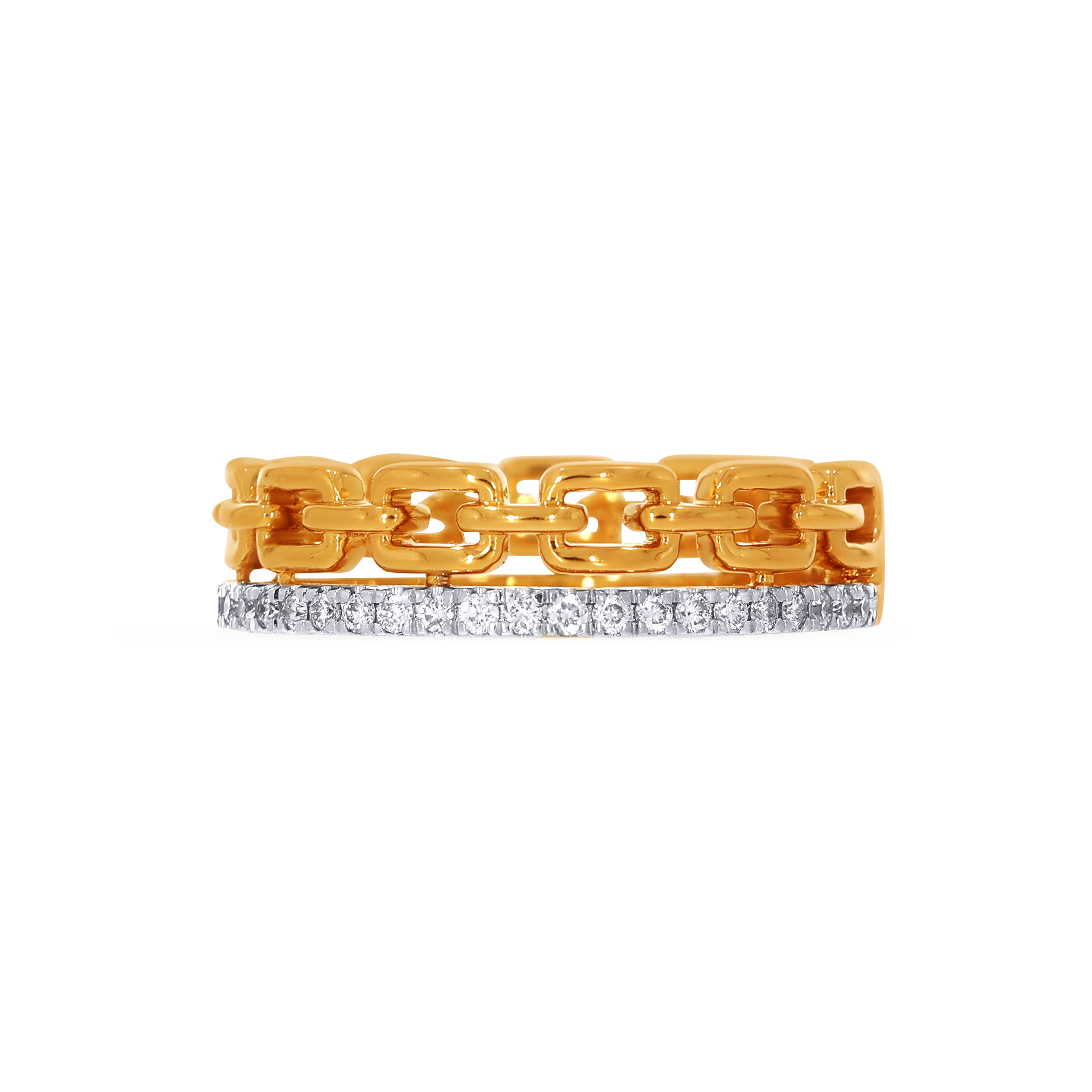 18K Yellow Gold Diamond Ring-DLR-D000772732 - Senco Gold and Diamonds