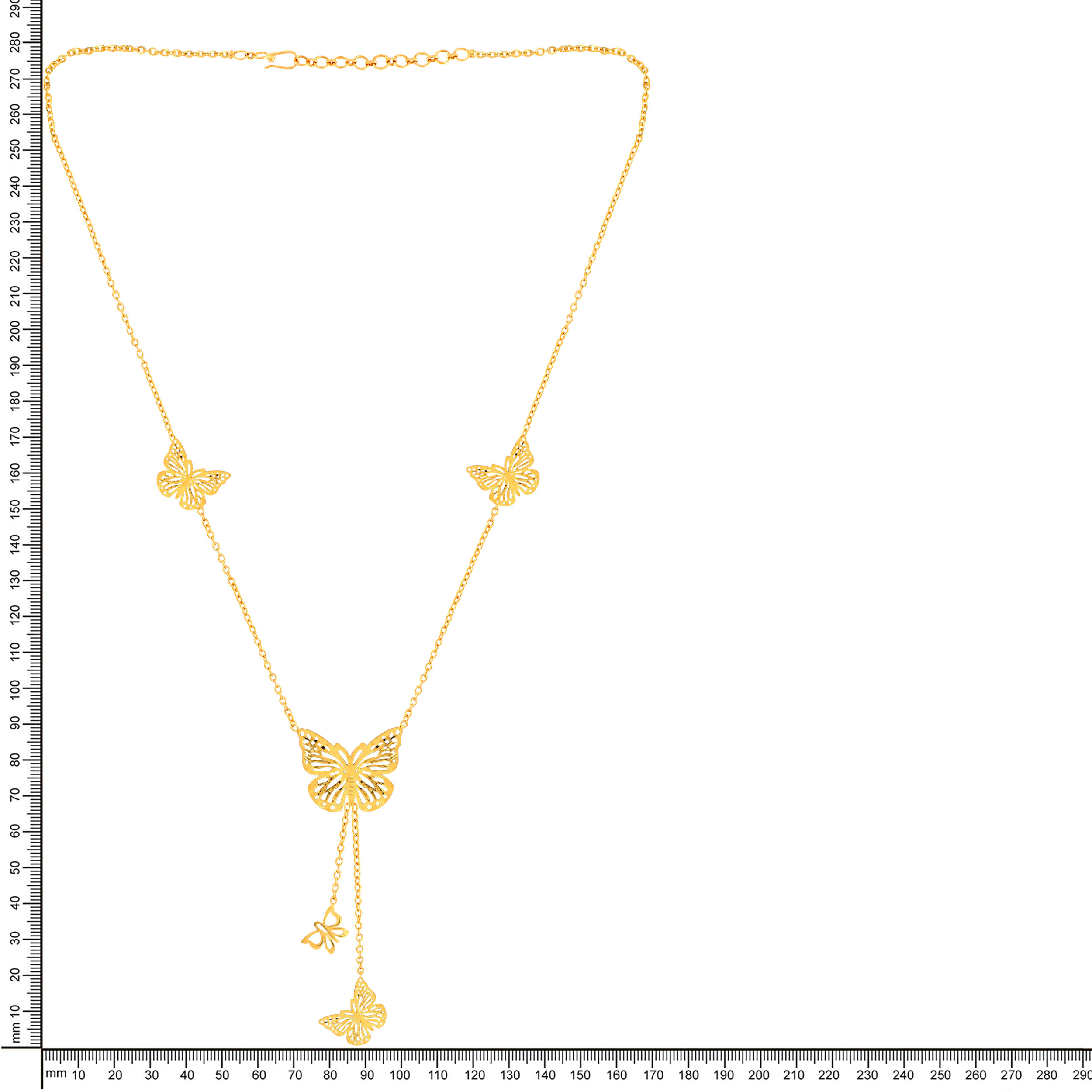 Artsy Butterflies Gold Necklace - Senco Gold and Diamonds