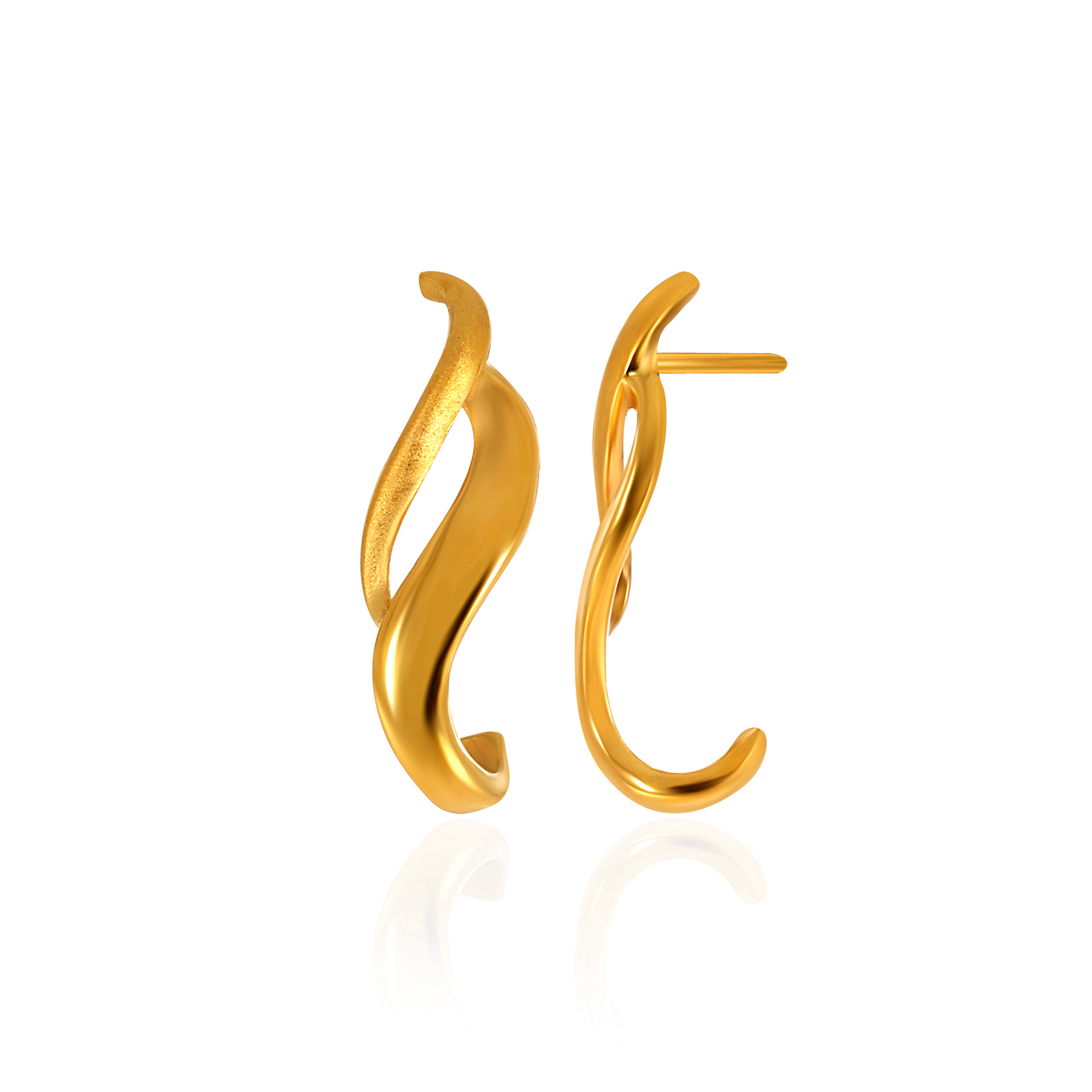 22K Yellow Gold Gold Studs Earrings-GP-SAD0004065 - Senco Gold and Diamonds