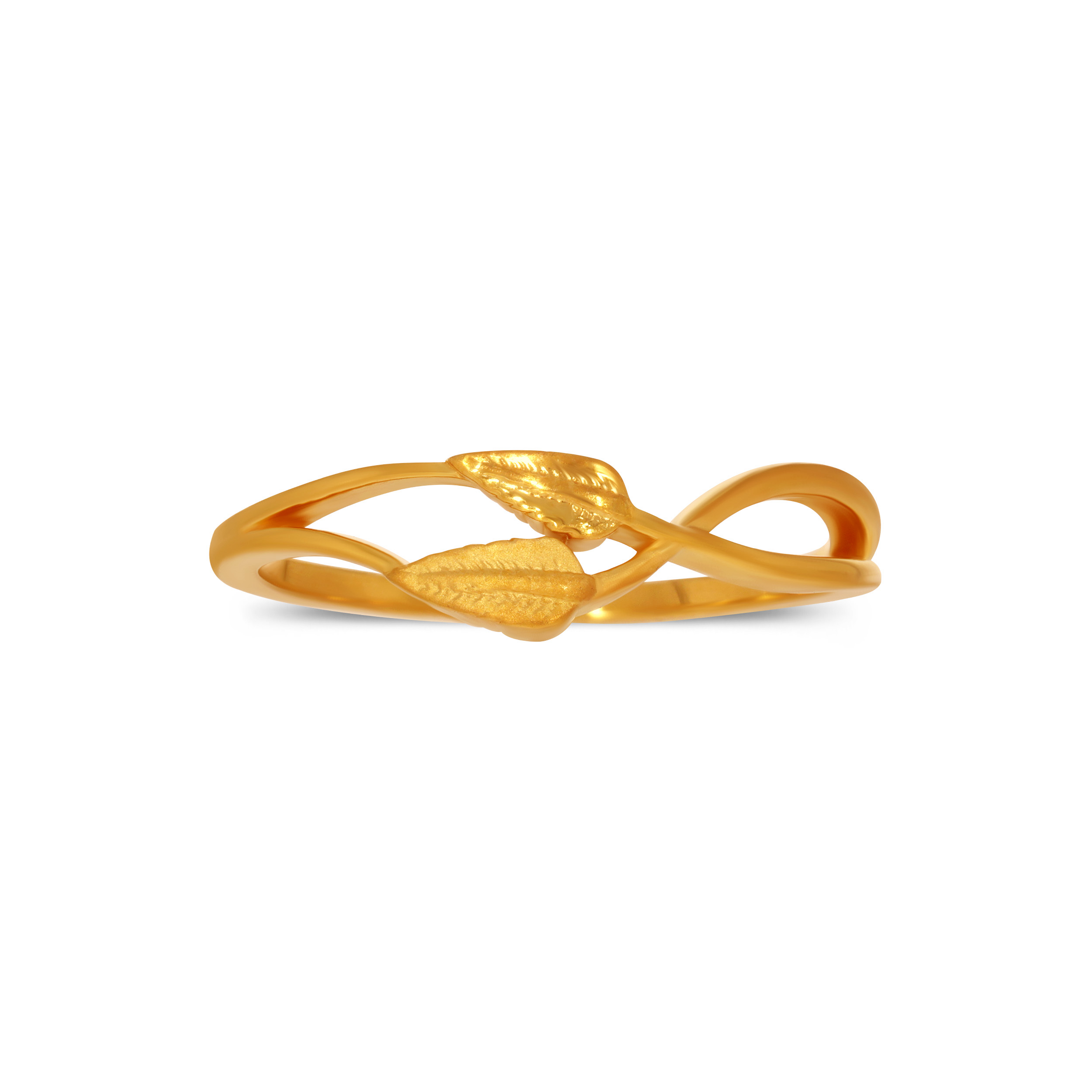 Chic Leaflet Gold Ring - Senco Gold and Diamonds