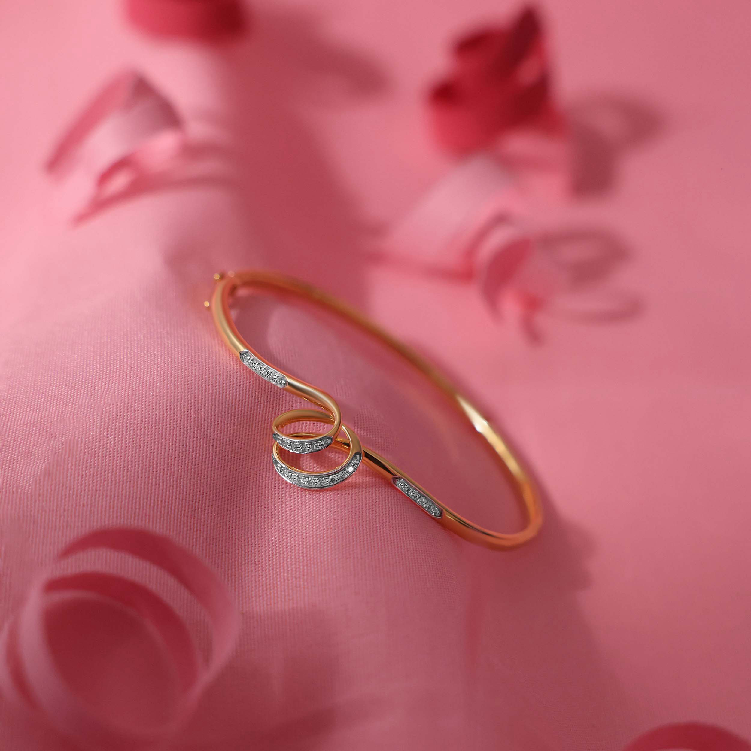 Graceful Ribbon Diamond Bracelet - Senco Gold and Diamonds
