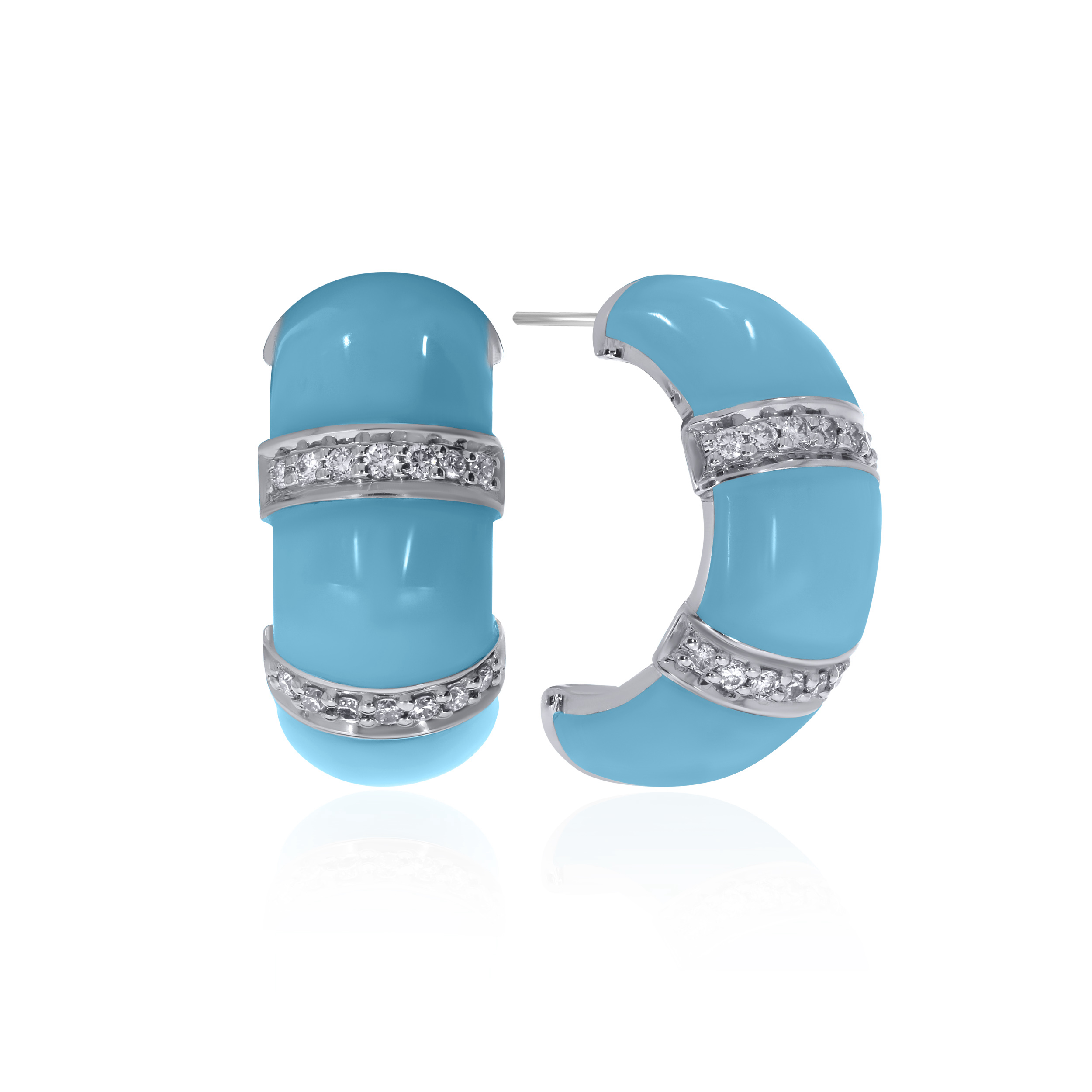 Azure Appeal Diamond Studs - Senco Gold and Diamonds
