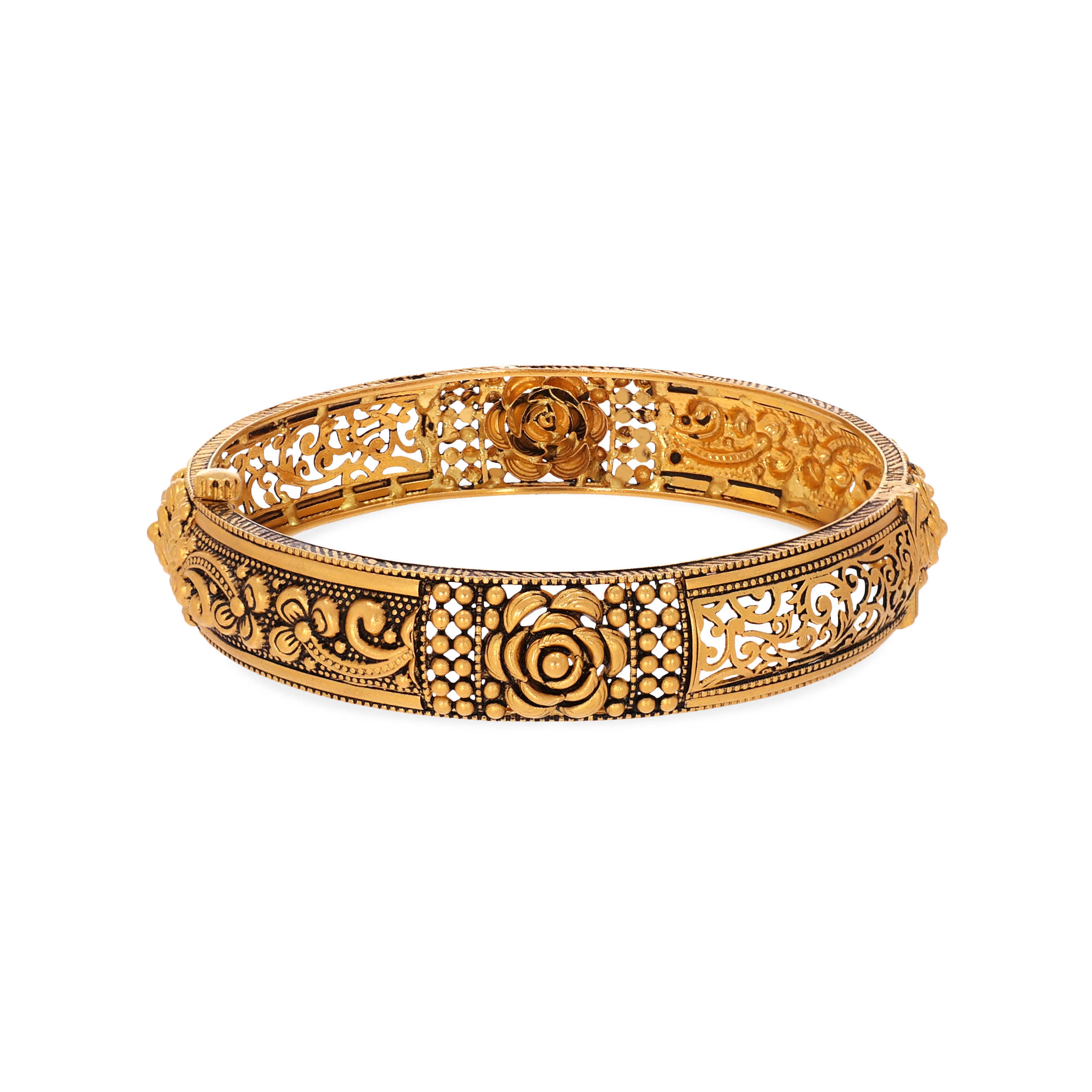 Antique Legacy Chur Bangle - Senco Gold and Diamonds