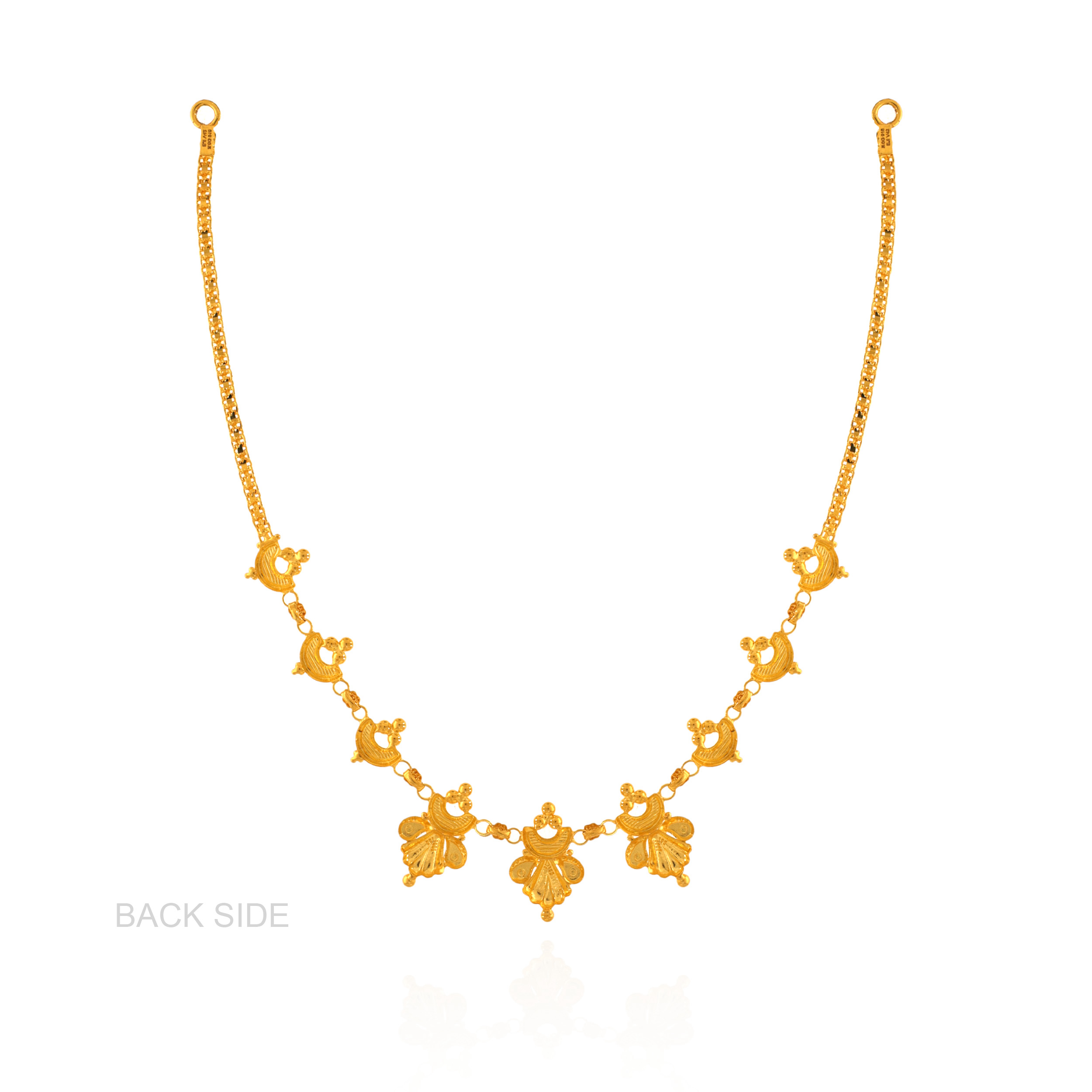 Festive Beaded Gold Necklace - Senco Gold and Diamonds