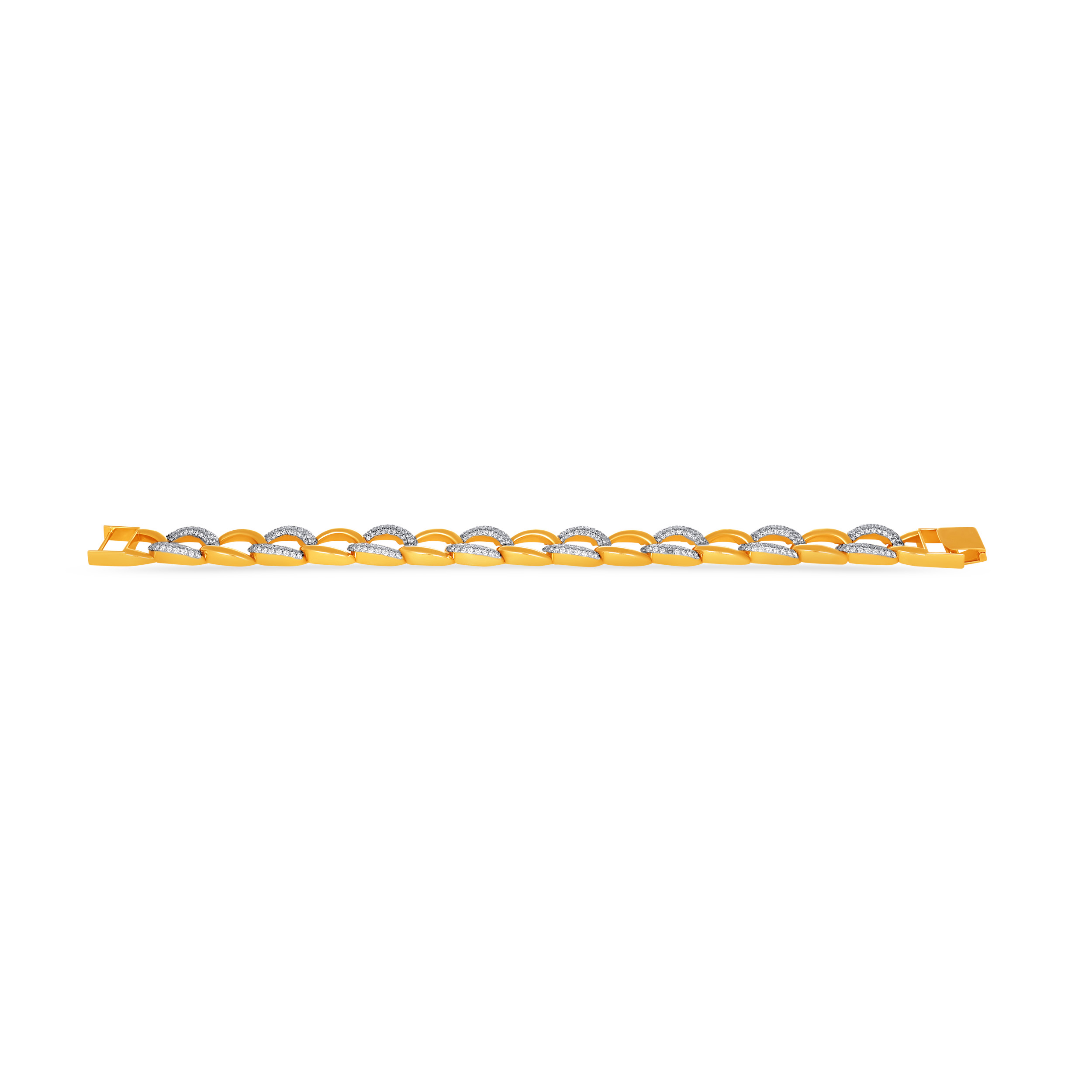 Luxe Link Men's Diamond Wristlet - Senco Gold and Diamonds