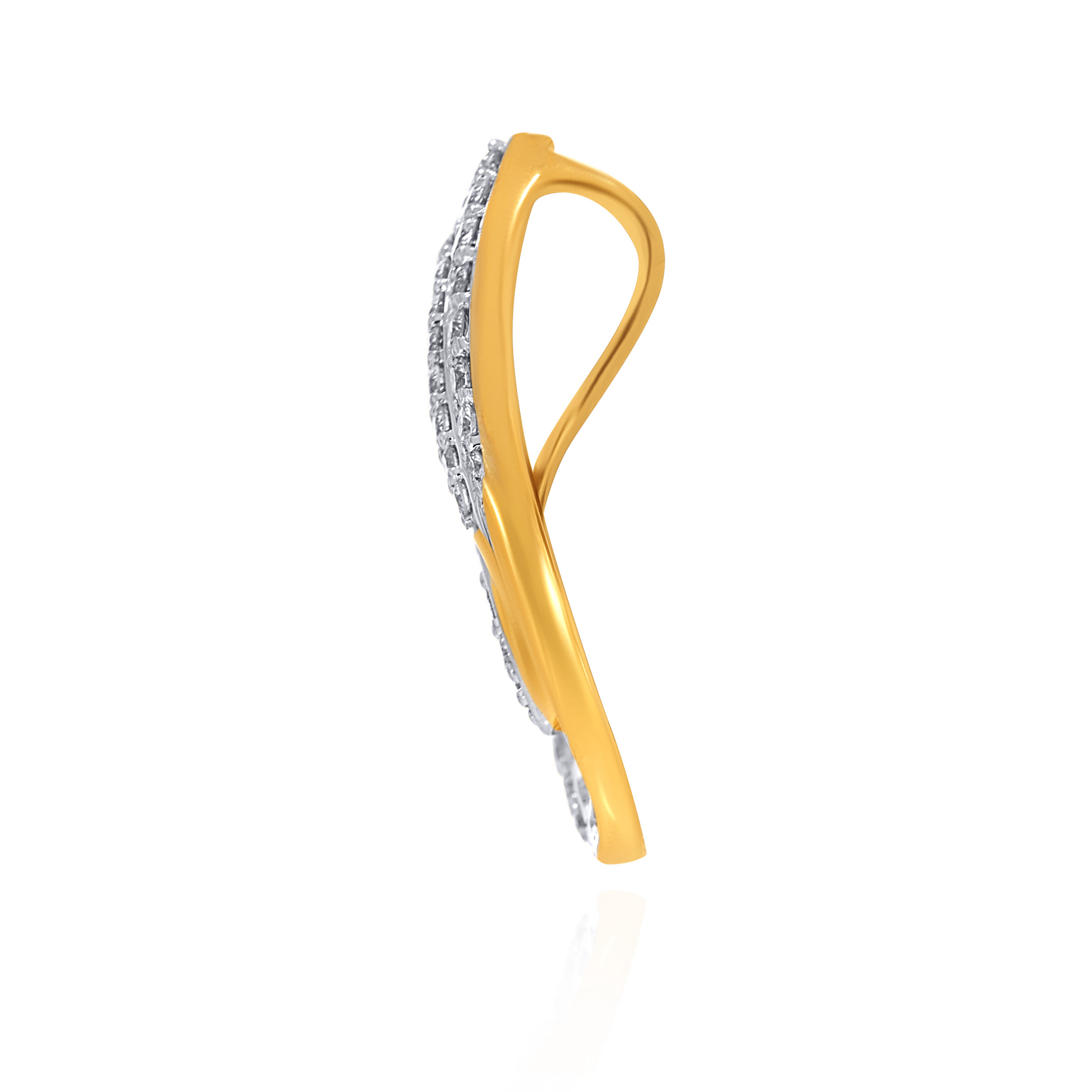 Radiant Crescent Diamond Pendant - Senco Gold and Diamonds