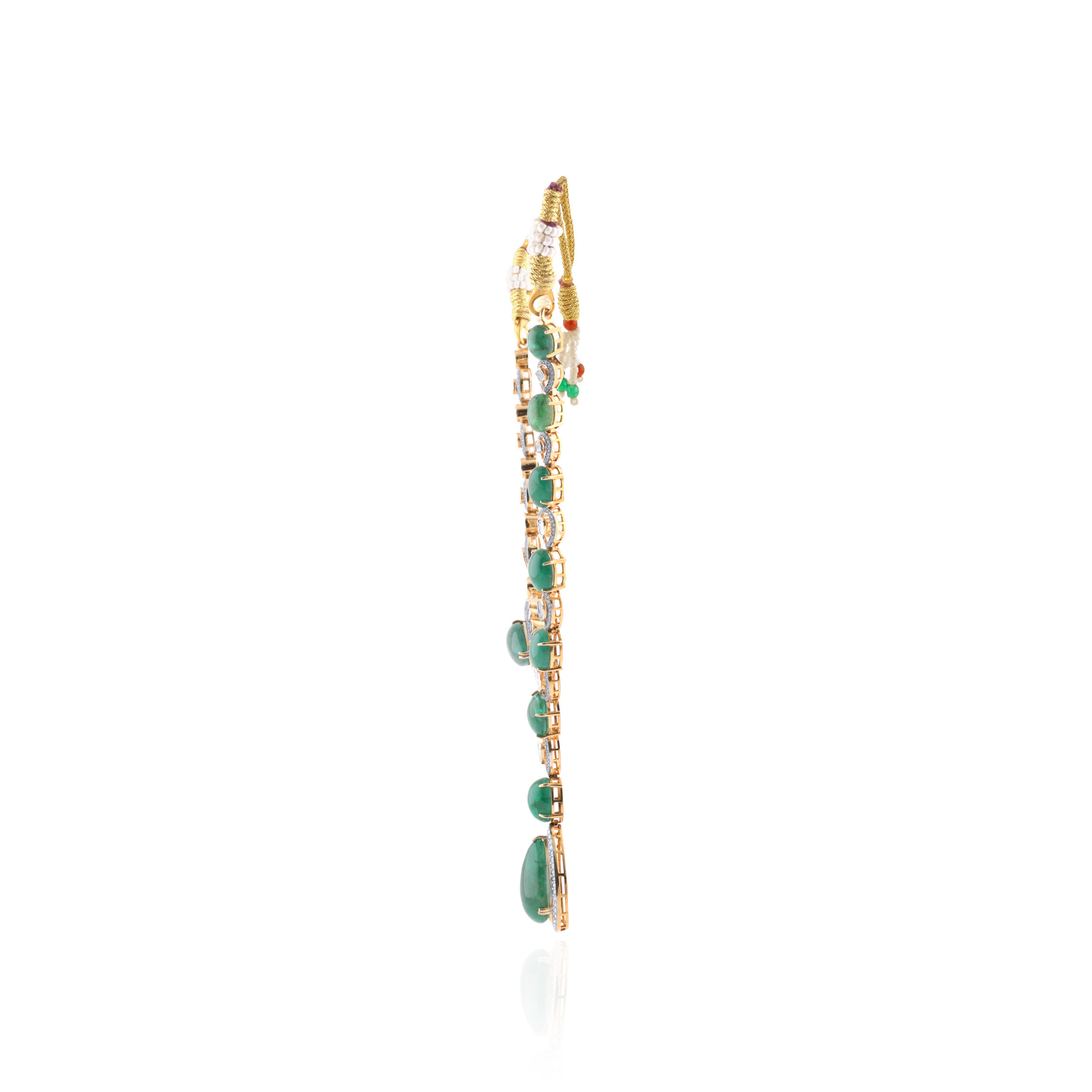 Verdant Majesty Polki Diamond Necklace - Senco Gold and Diamonds