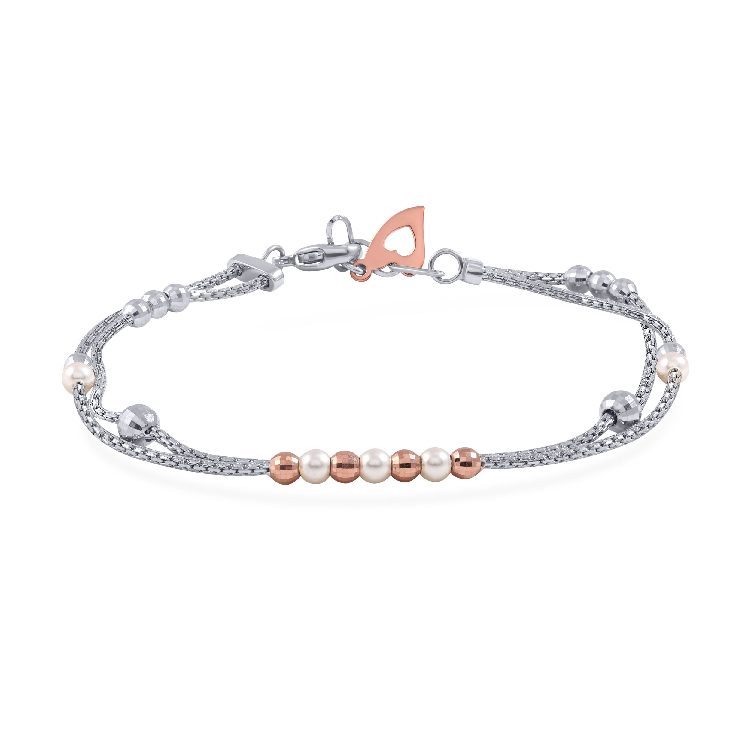 Adorable Spherical Array Platinum Bracelet - Senco Gold and Diamonds