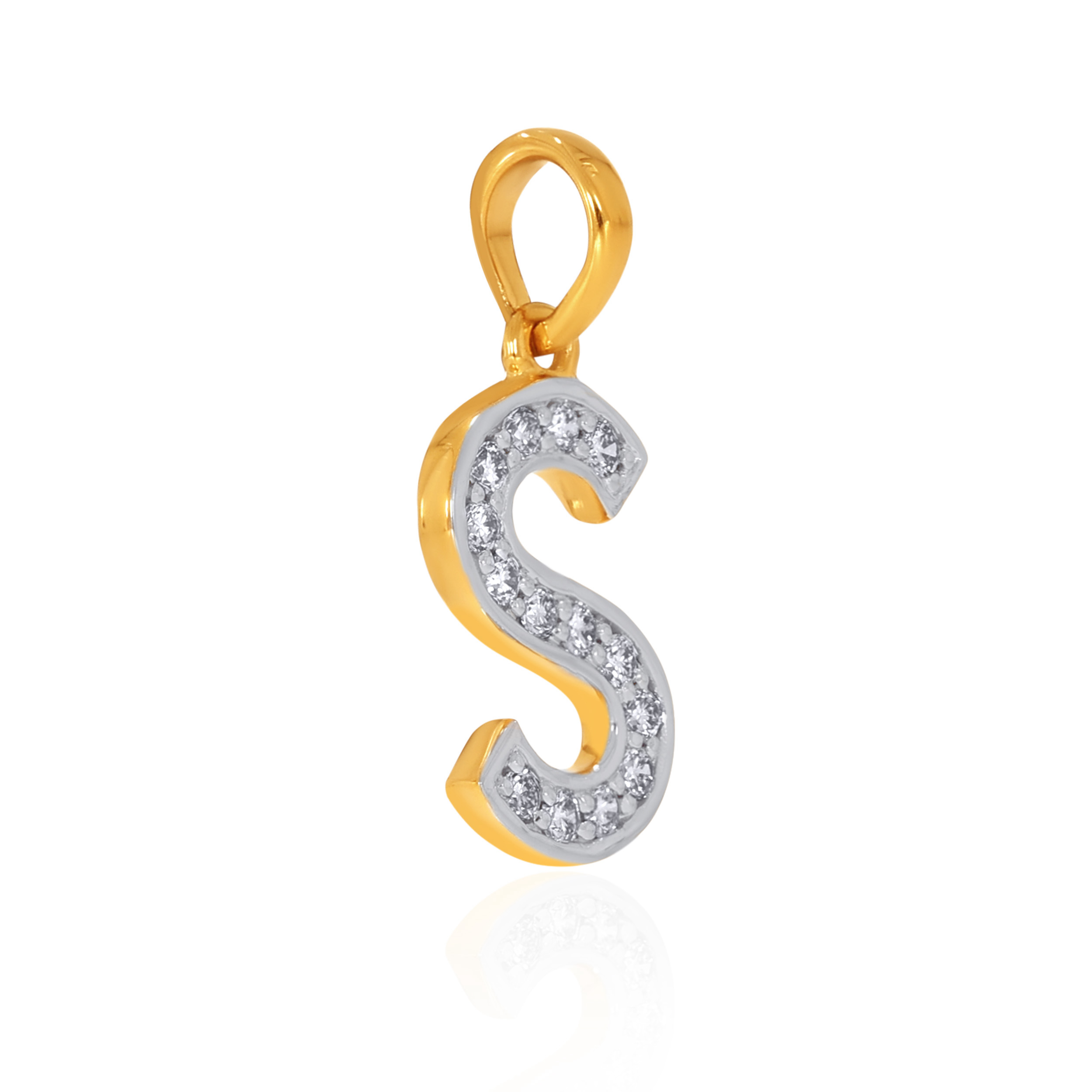 Spirit's Sparkle S Diamond Pendant - Senco Gold and Diamonds