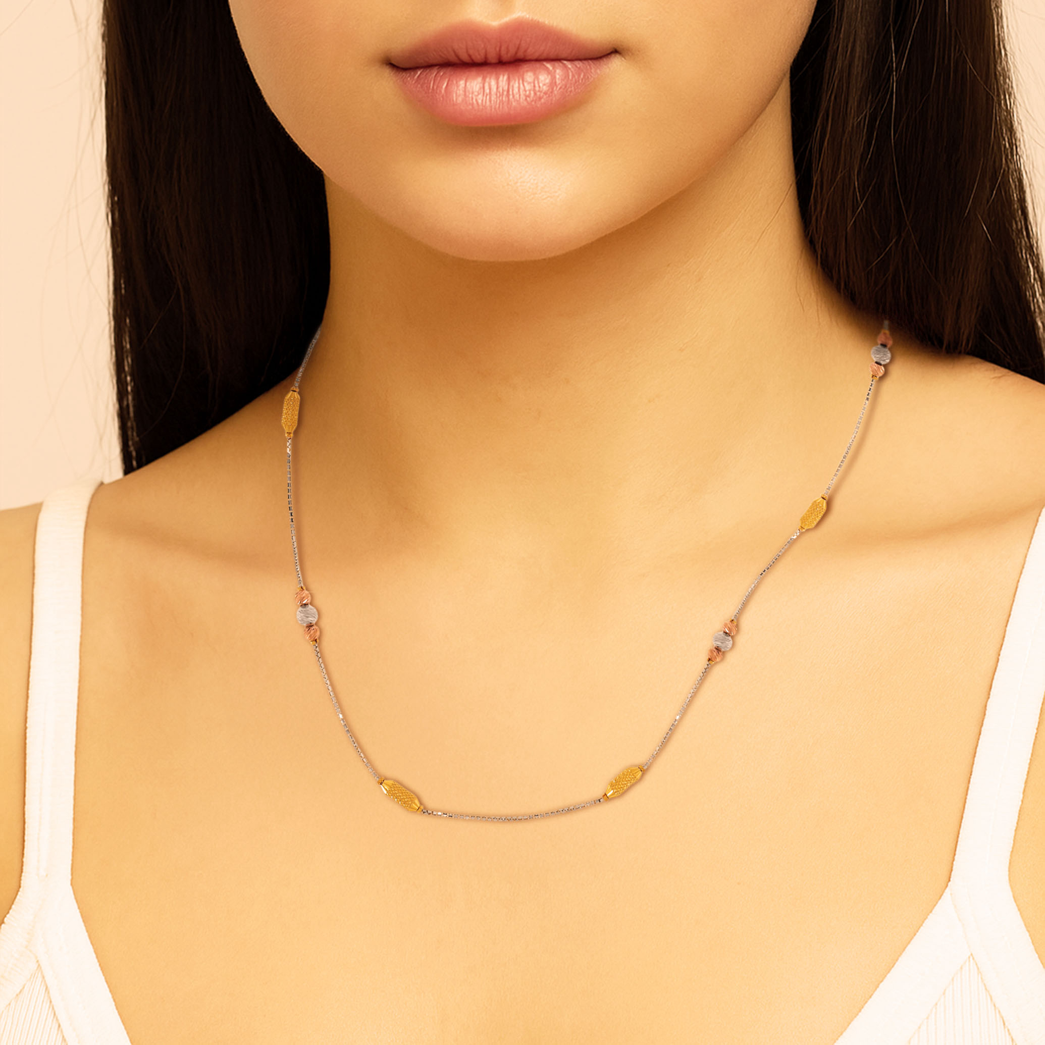 Harmony Hue Sleek Gold Chain - Senco Gold and Diamonds