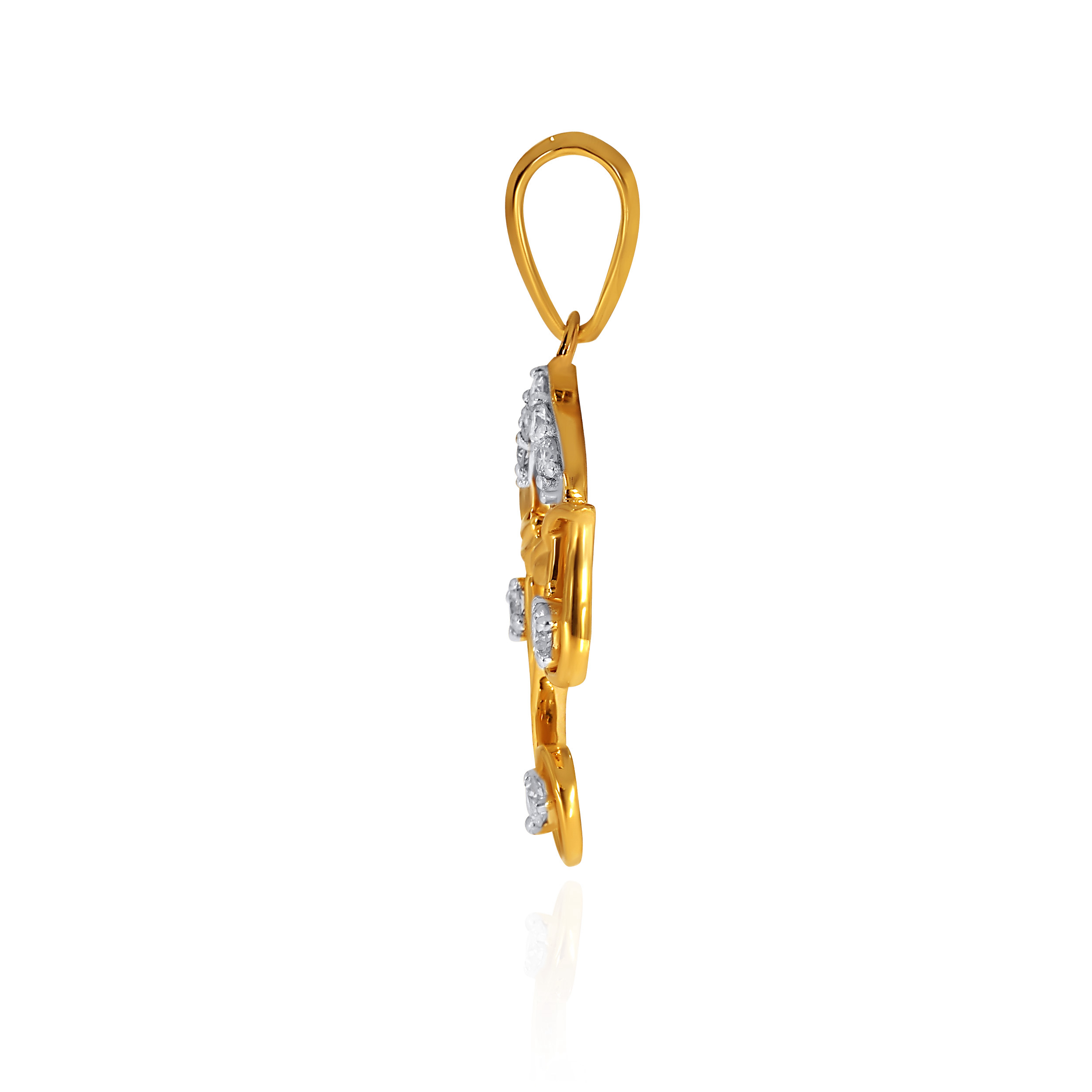 Trendy Blessings Ganesha Diamond Pendant - Senco Gold and Diamonds