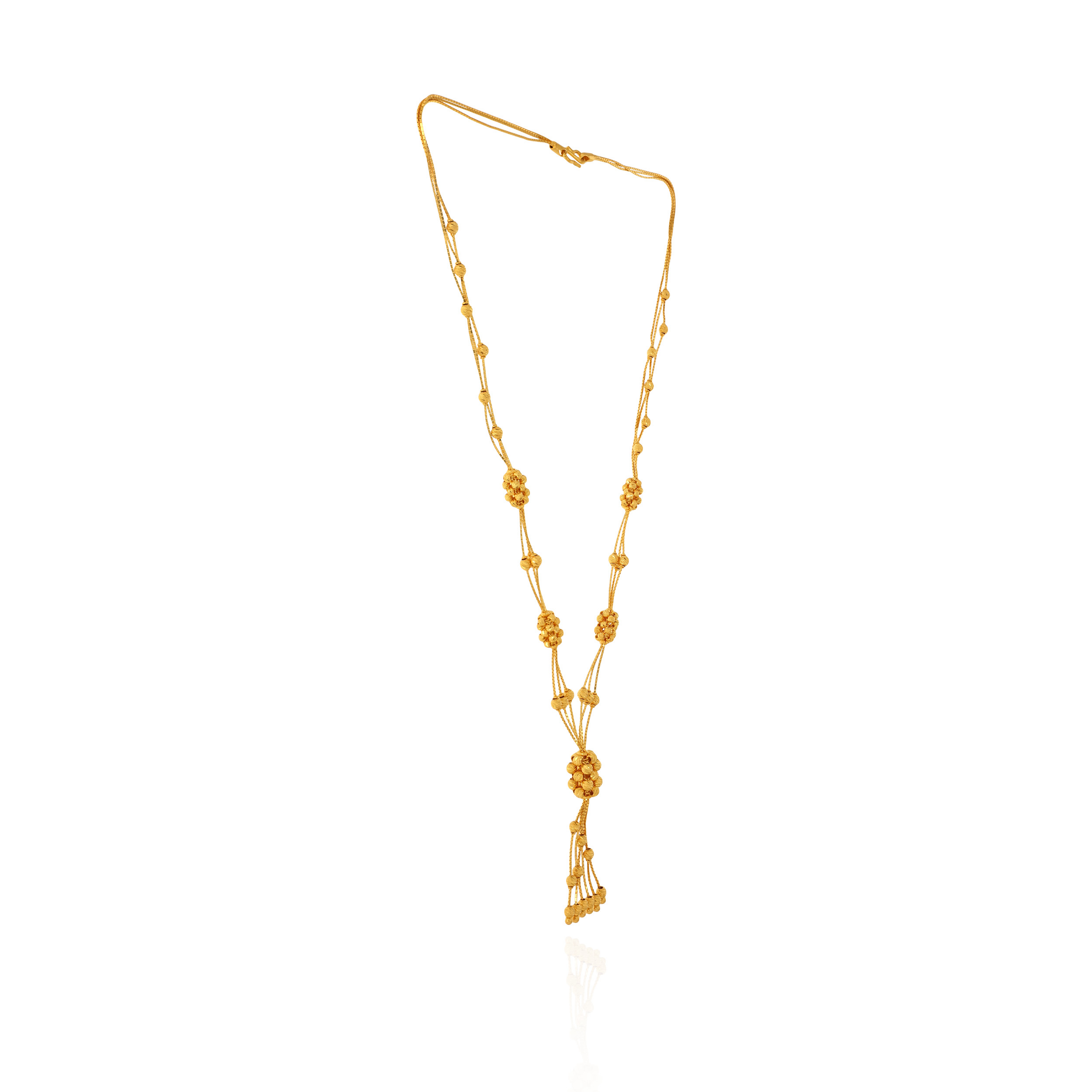 Cascade Beads Gold Chain - Senco Gold and Diamonds
