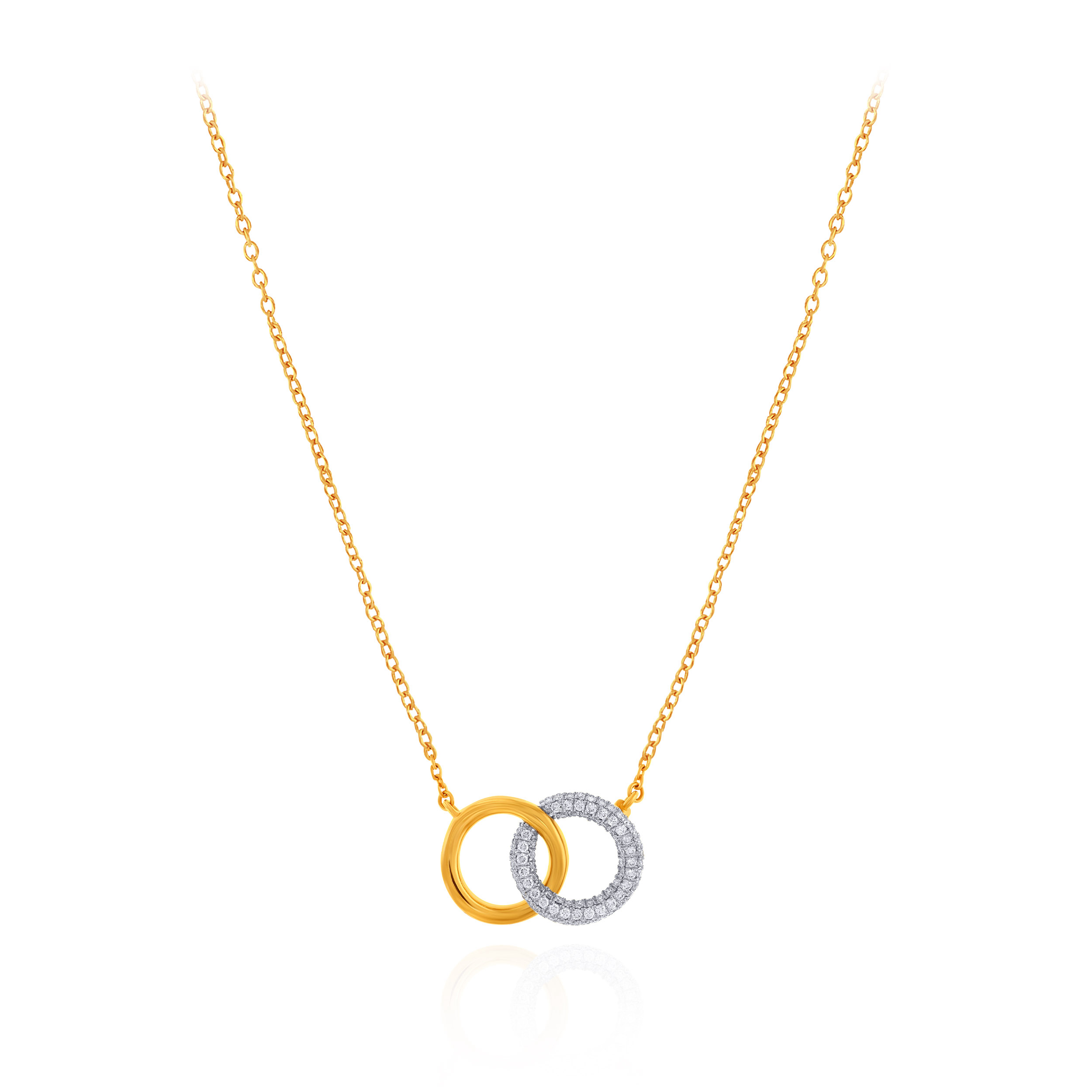 Serene Loop Diamond Chain Pendant
 - Senco Gold and Diamonds