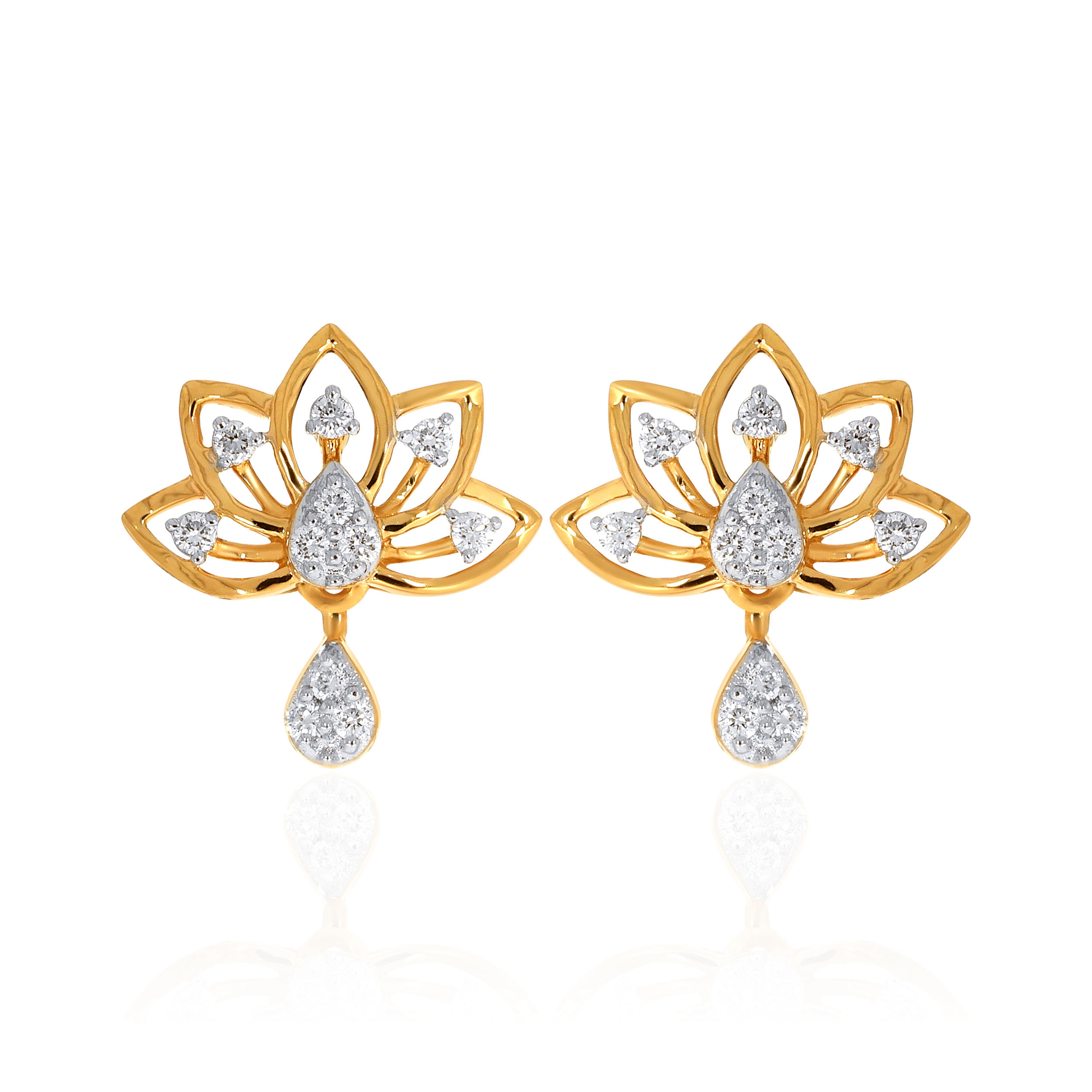 14K Yellow Gold Studs Earrings-DT-D000773569 - Senco Gold and Diamonds