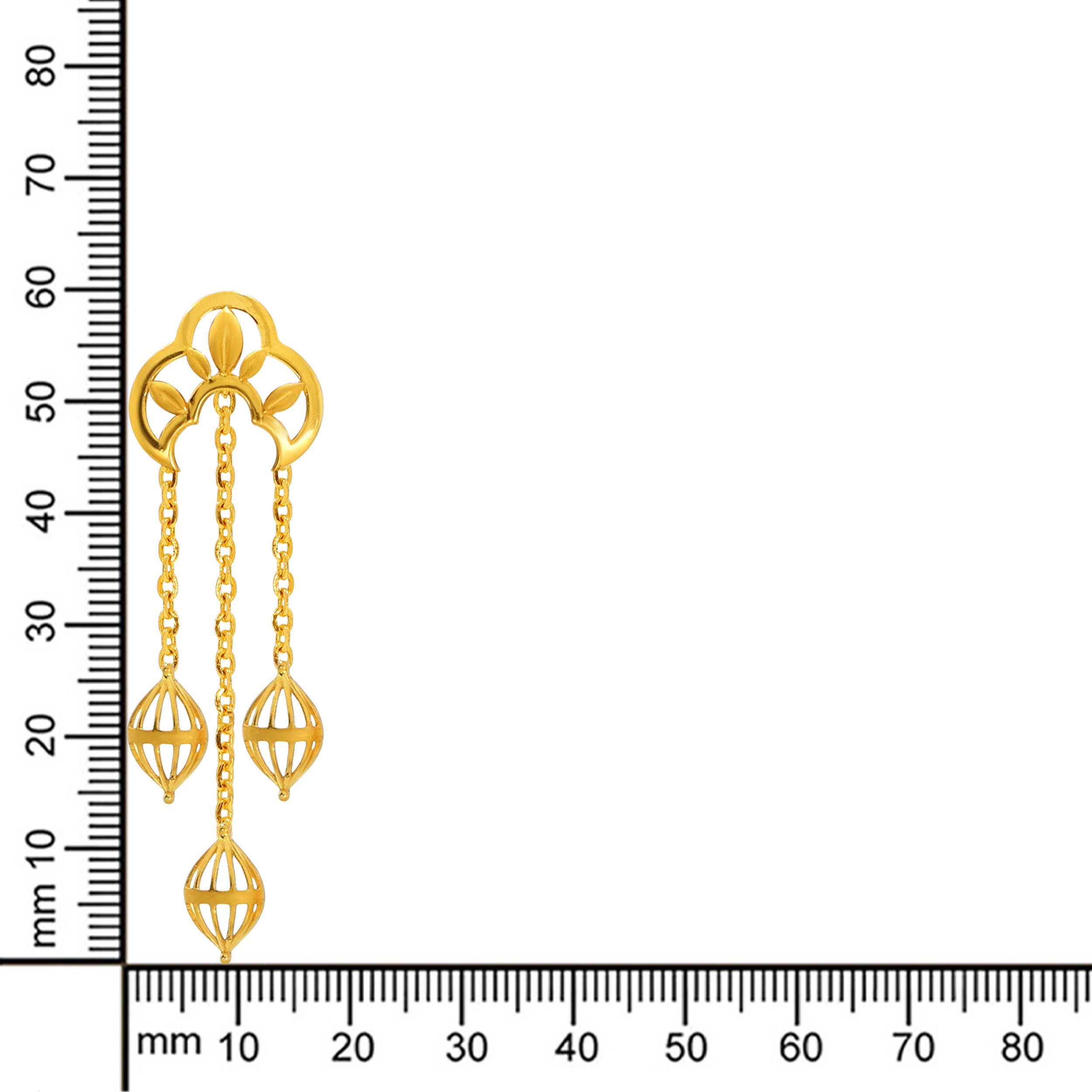 Traditional Essence Gold Earrings - Senco Gold and Diamonds
