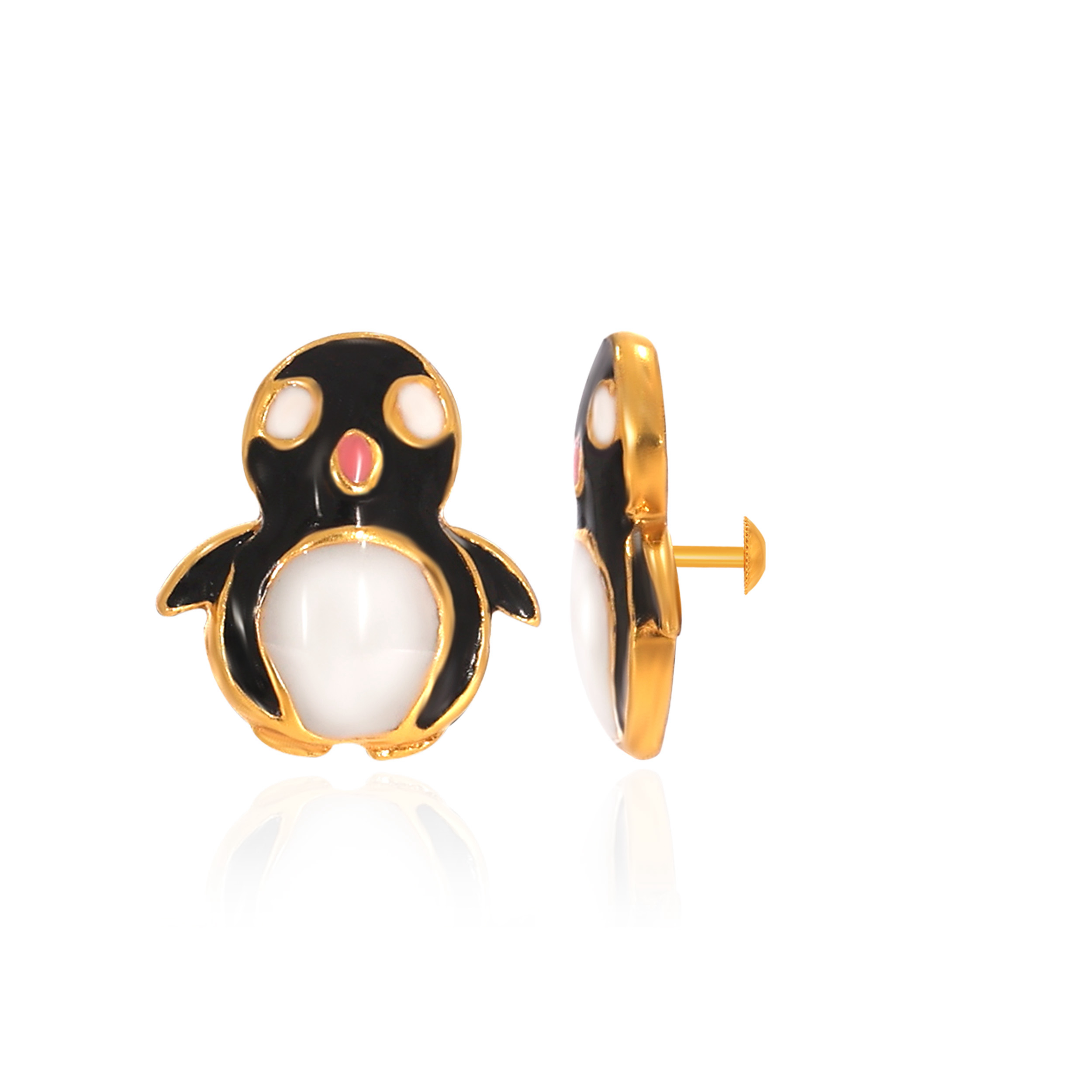 Tiny Tuxedos Kids' Gold Studs - Senco Gold and Diamonds