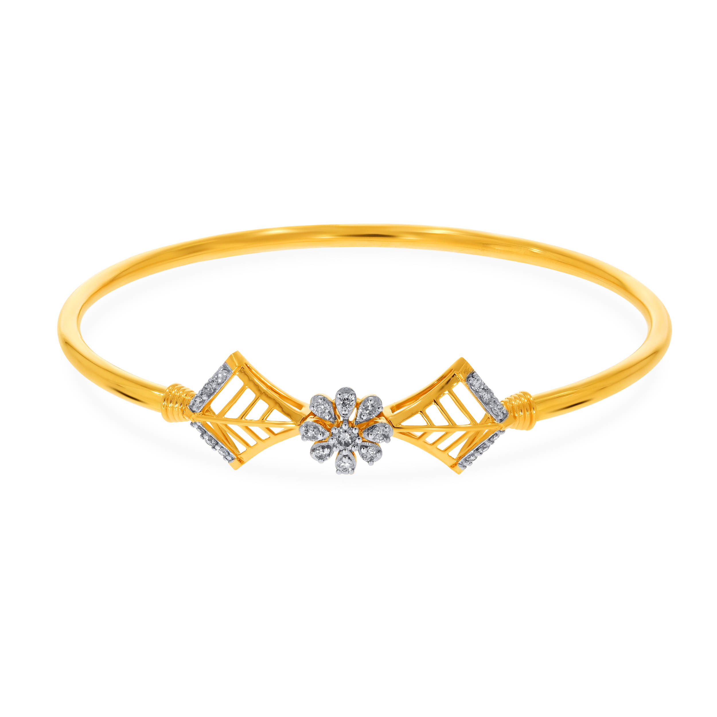 Bloomed Aura Diamond Noa Bangle - Senco Gold and Diamonds