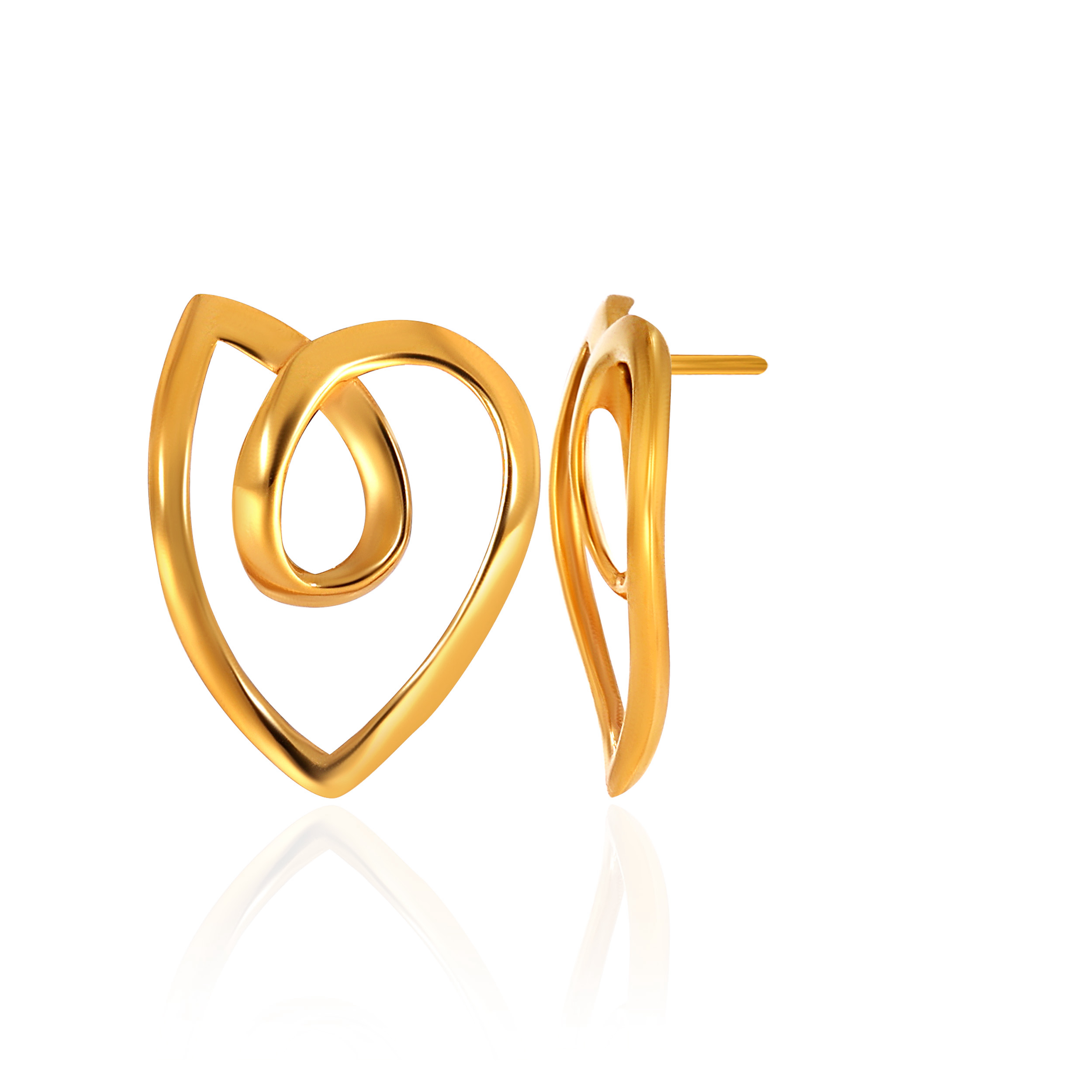 22K Yellow Gold Gold Studs Earrings-GP-SAD0004058 - Senco Gold and Diamonds