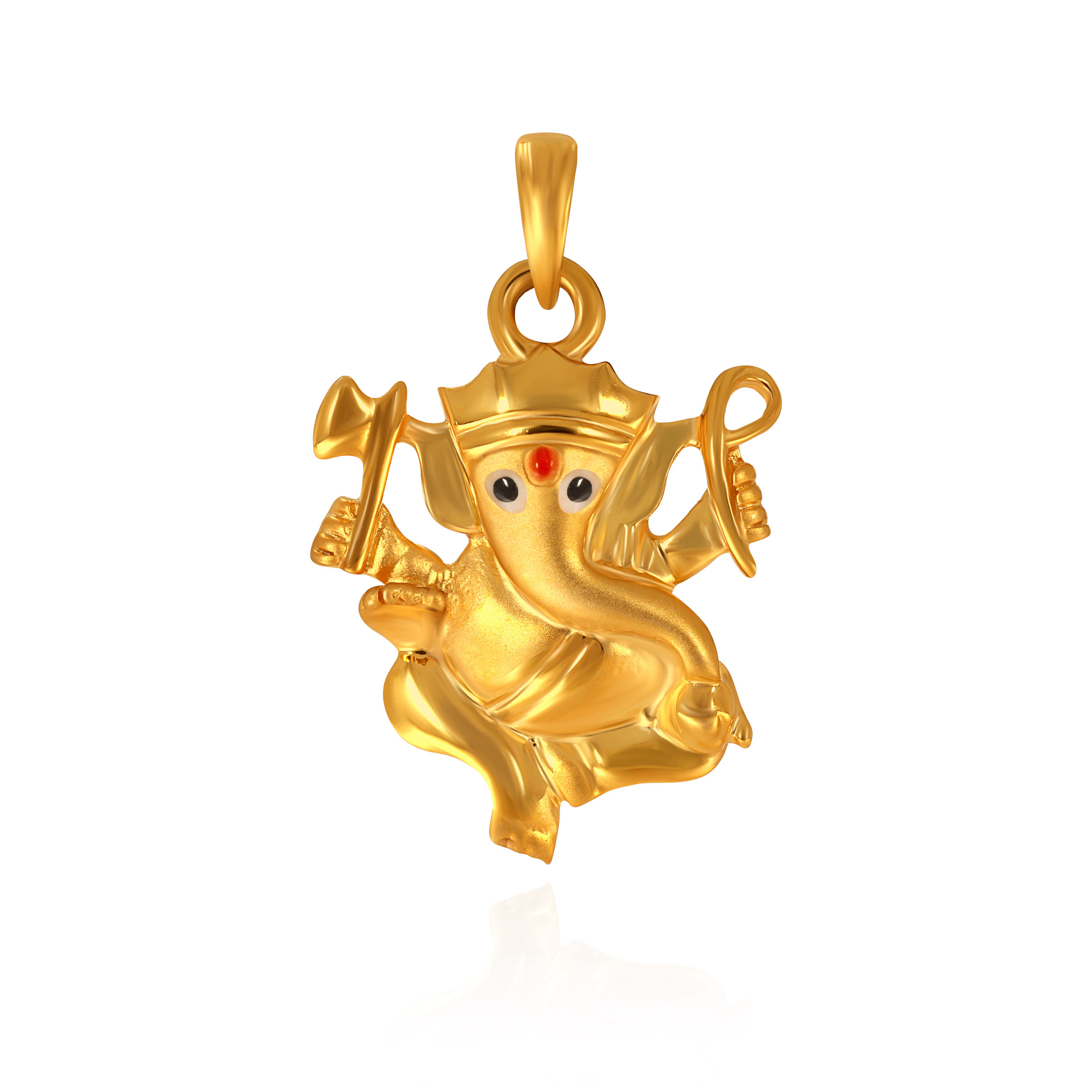 Radiant Baal Ganesh Gold Pendant - Senco Gold and Diamonds