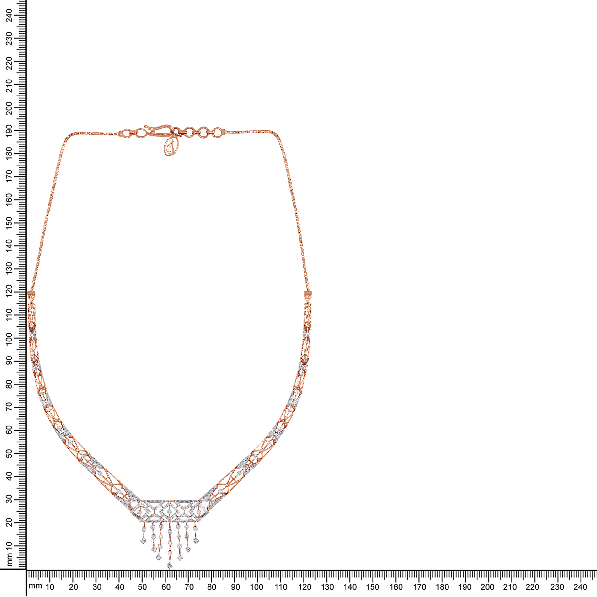 Aureline Drape Diamond Necklace - Senco Gold and Diamonds