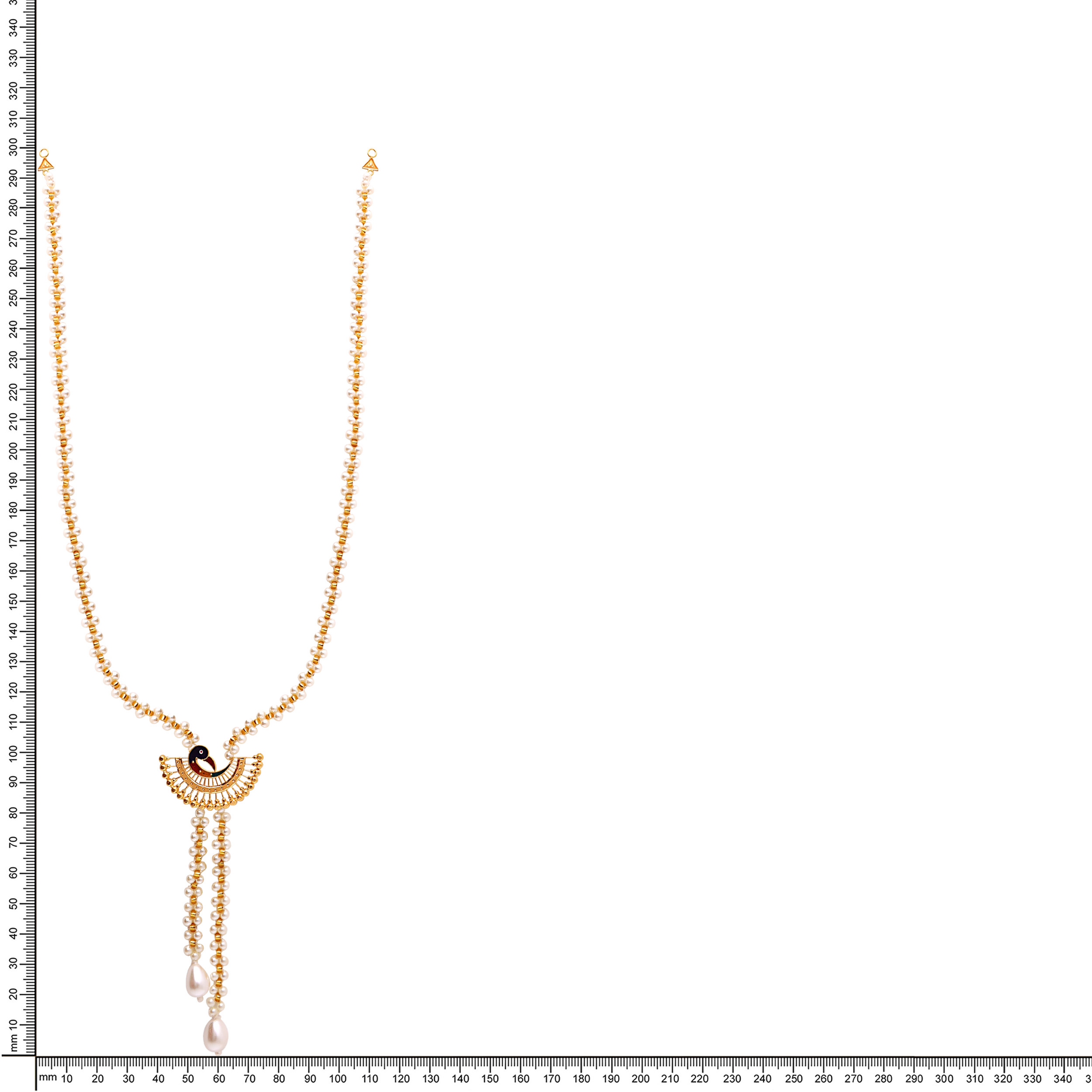 Peacock Pearl Gold Necklace - Senco Gold and Diamonds