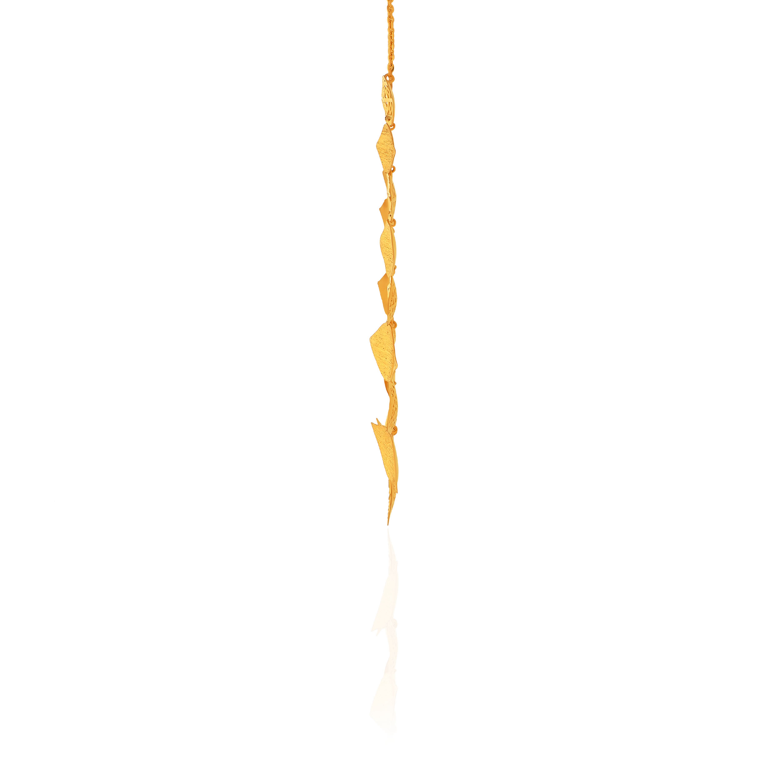 Ornate Leaffall Gold Necklace - Senco Gold and Diamonds