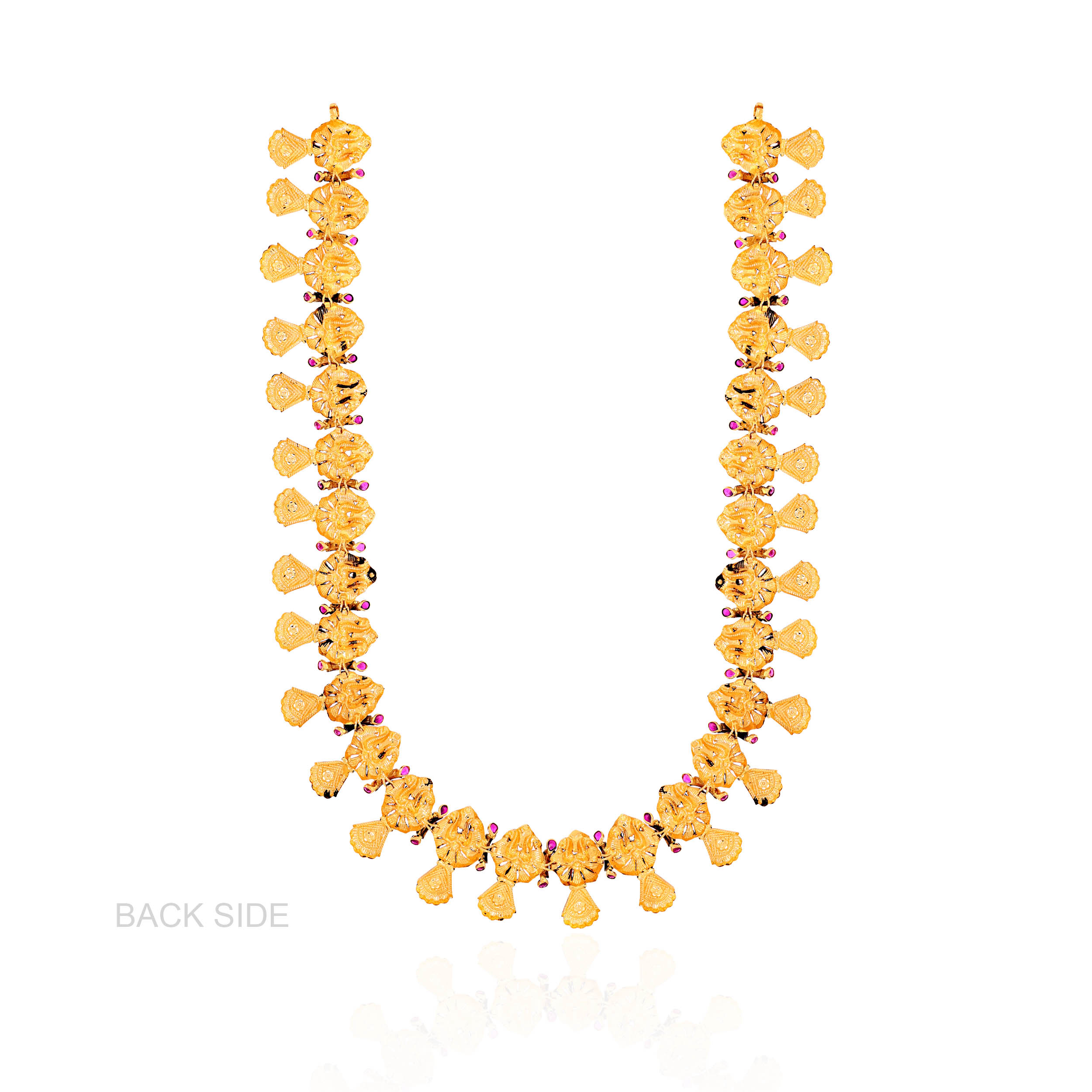 Heritage Glory Antique Gold Long Necklace - Senco Gold and Diamonds