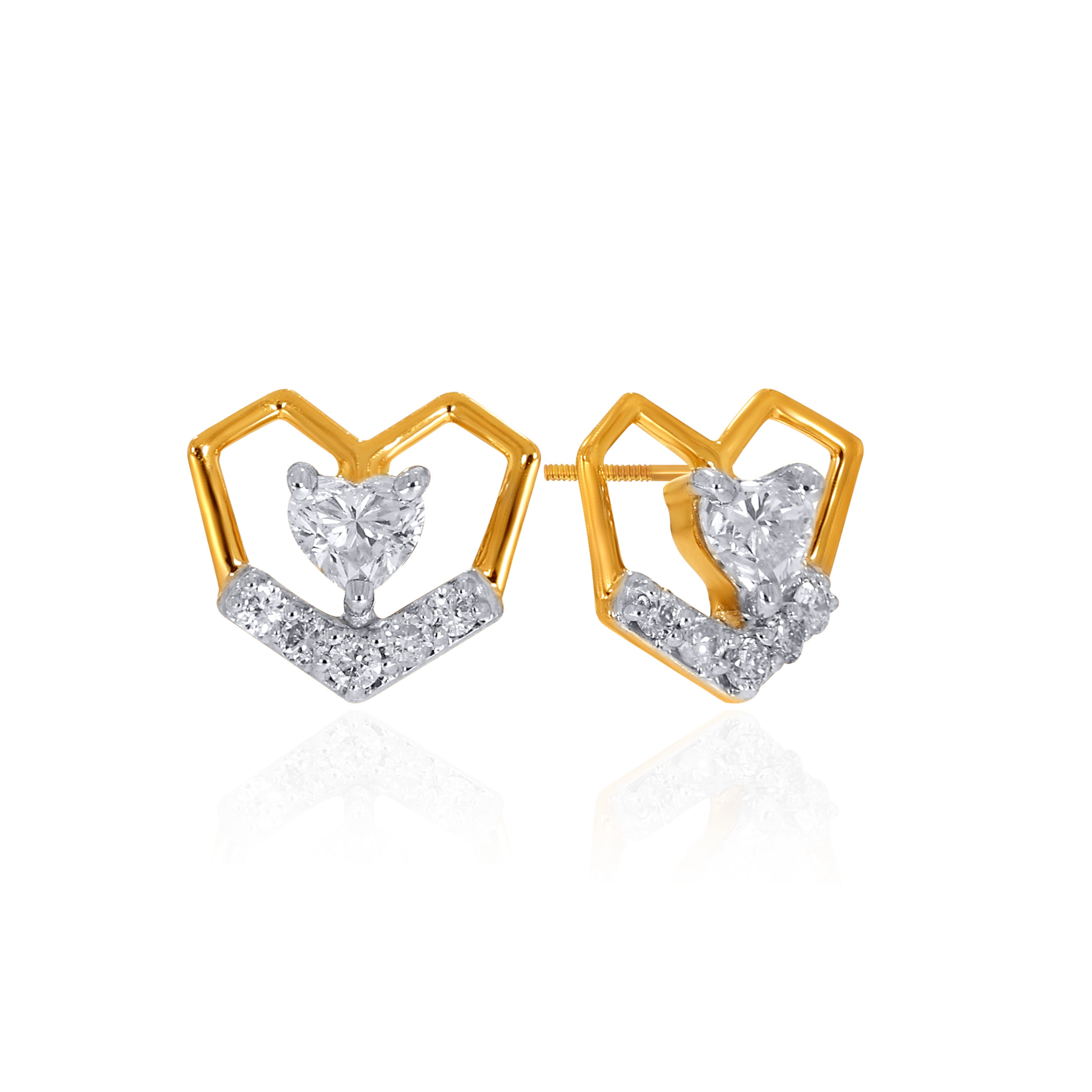 Eternal Embrace Diamond Studs - Senco Gold and Diamonds