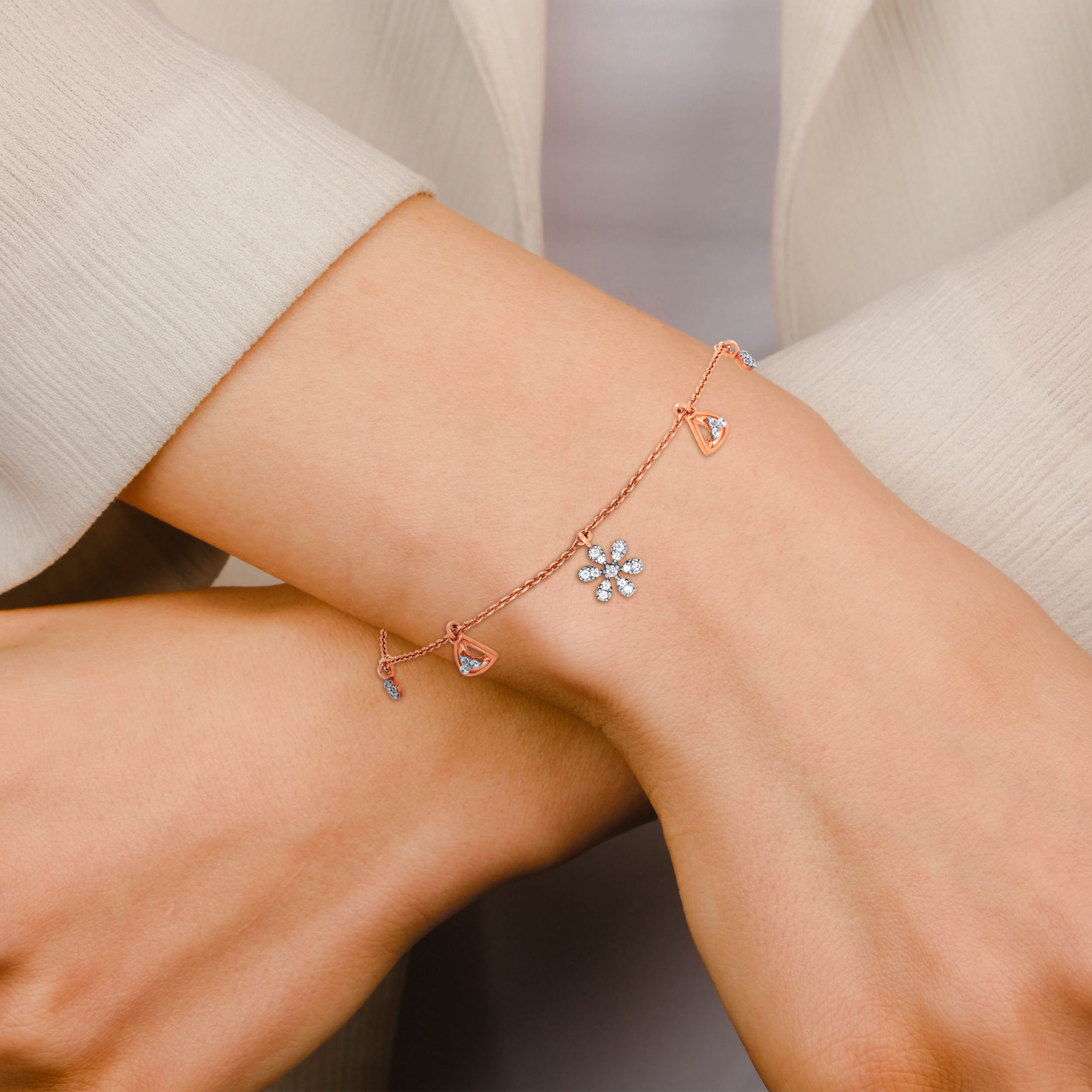 Rose Gold Reverie Diamond Bracelet - Senco Gold and Diamonds