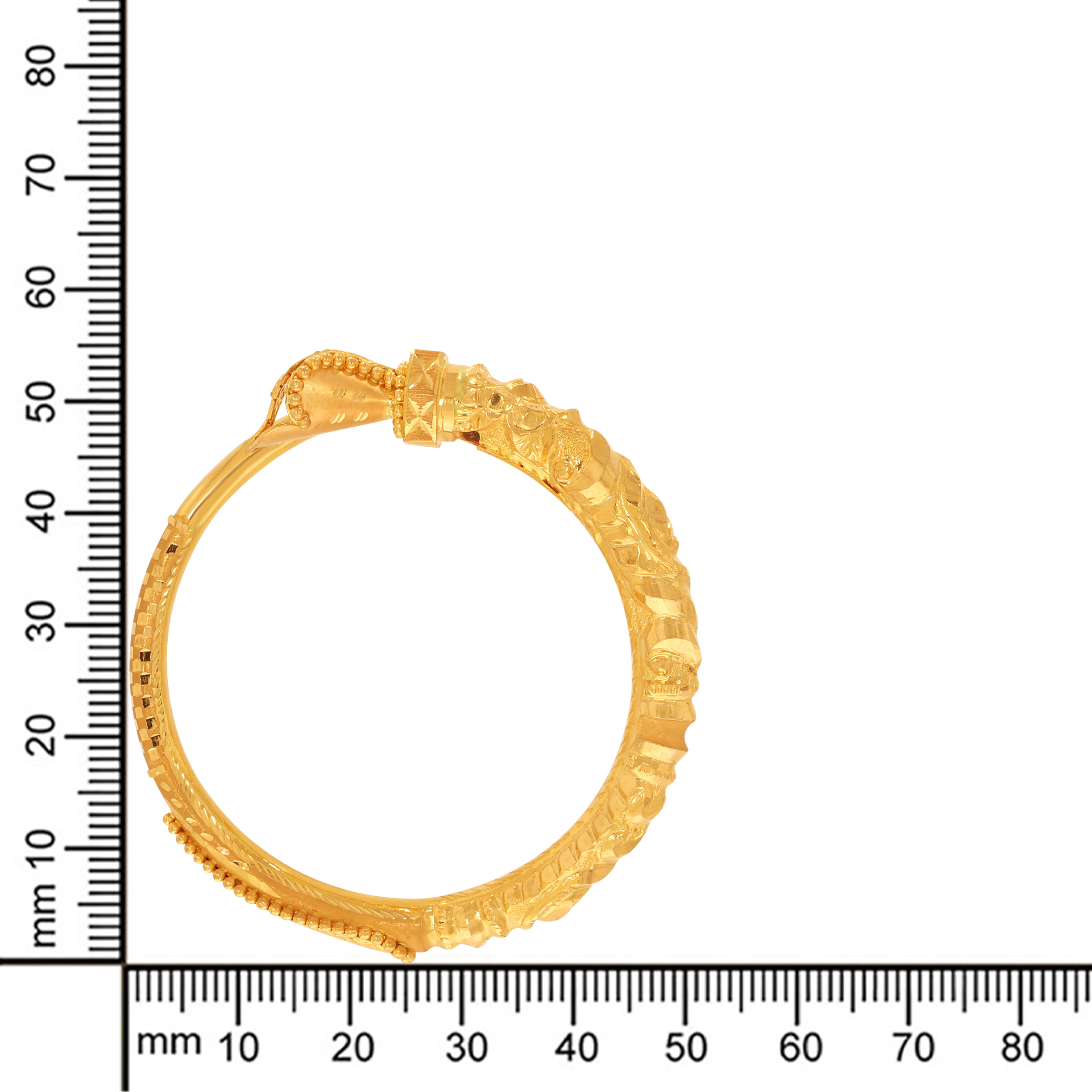 Graceful Tradition Gold Bangle - Senco Gold and Diamonds