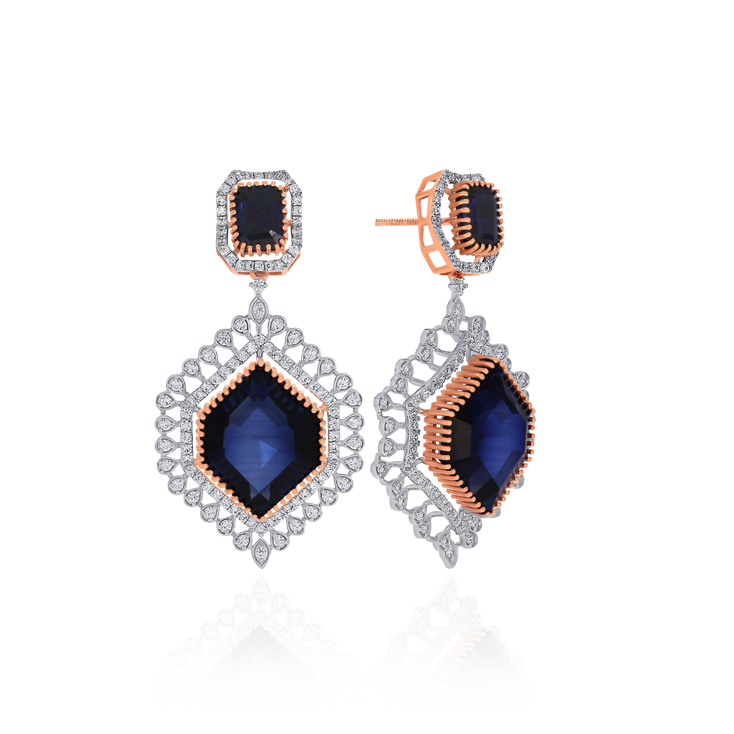 Blue Majesty Diamond Earrings - Senco Gold and Diamonds