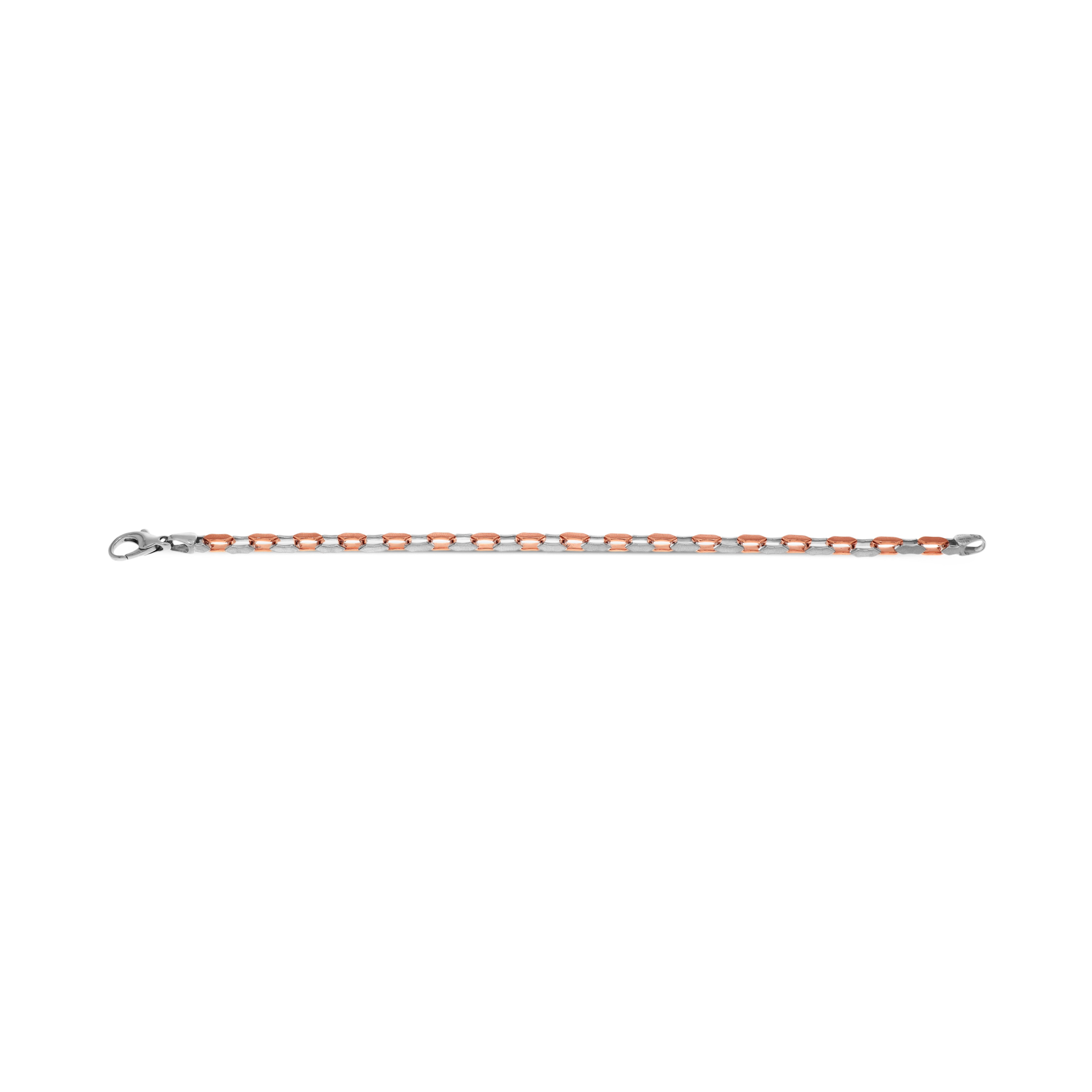 Prestige Link Two-Tone Platinum Men's Wristlet - Senco Gold and Diamonds
