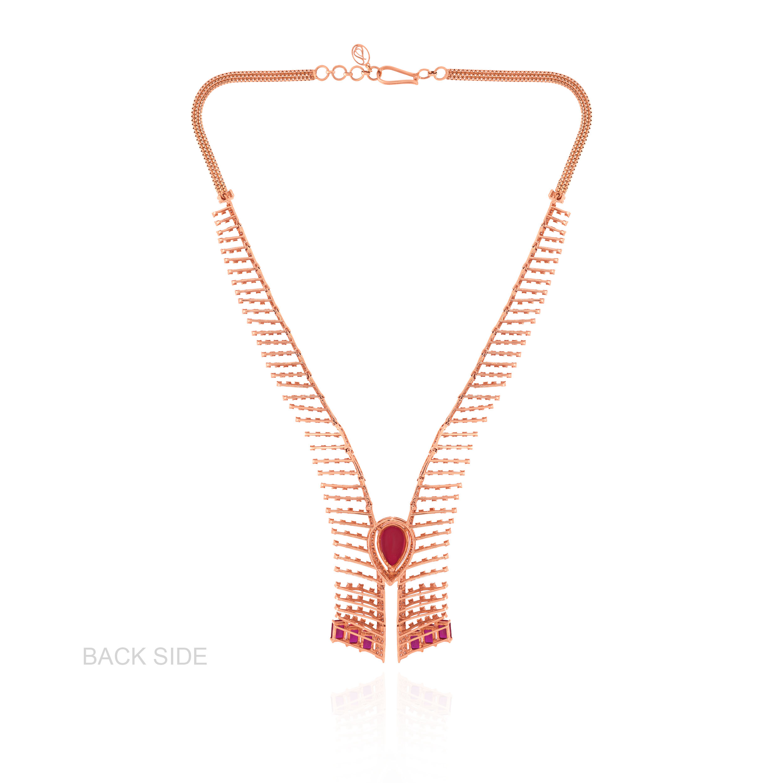 Roselle Flame Diamond Necklace - Senco Gold and Diamonds